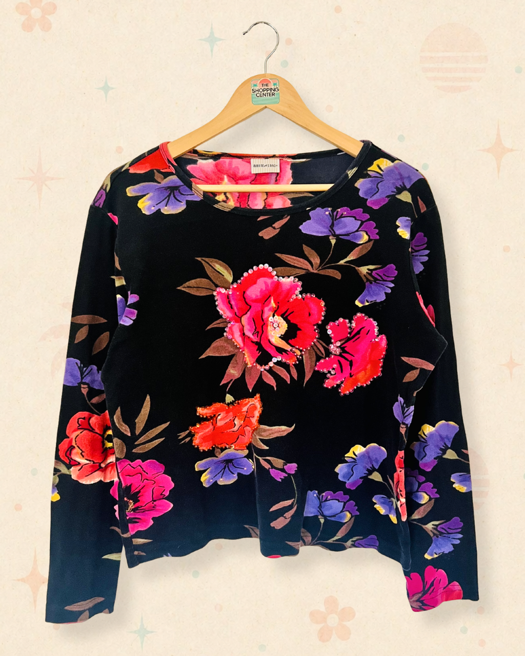 Y2K Mall Mystic Floral Top (L/XL)