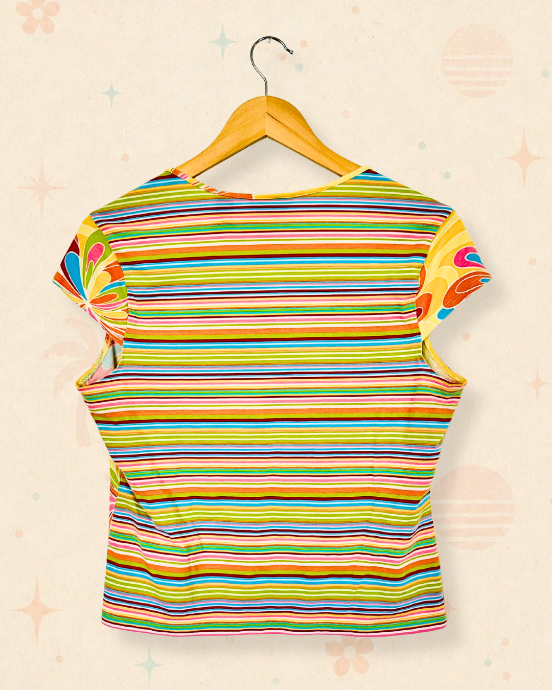 2000s Rainbow Lollipop Babydoll Tee (M)