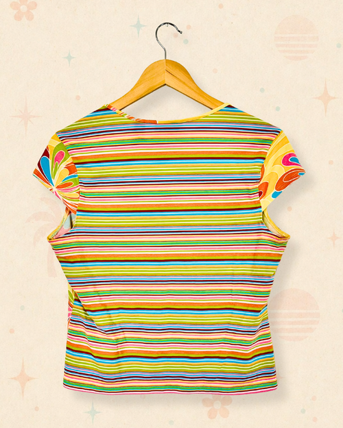 2000s Rainbow Lollipop Babydoll Tee (M)