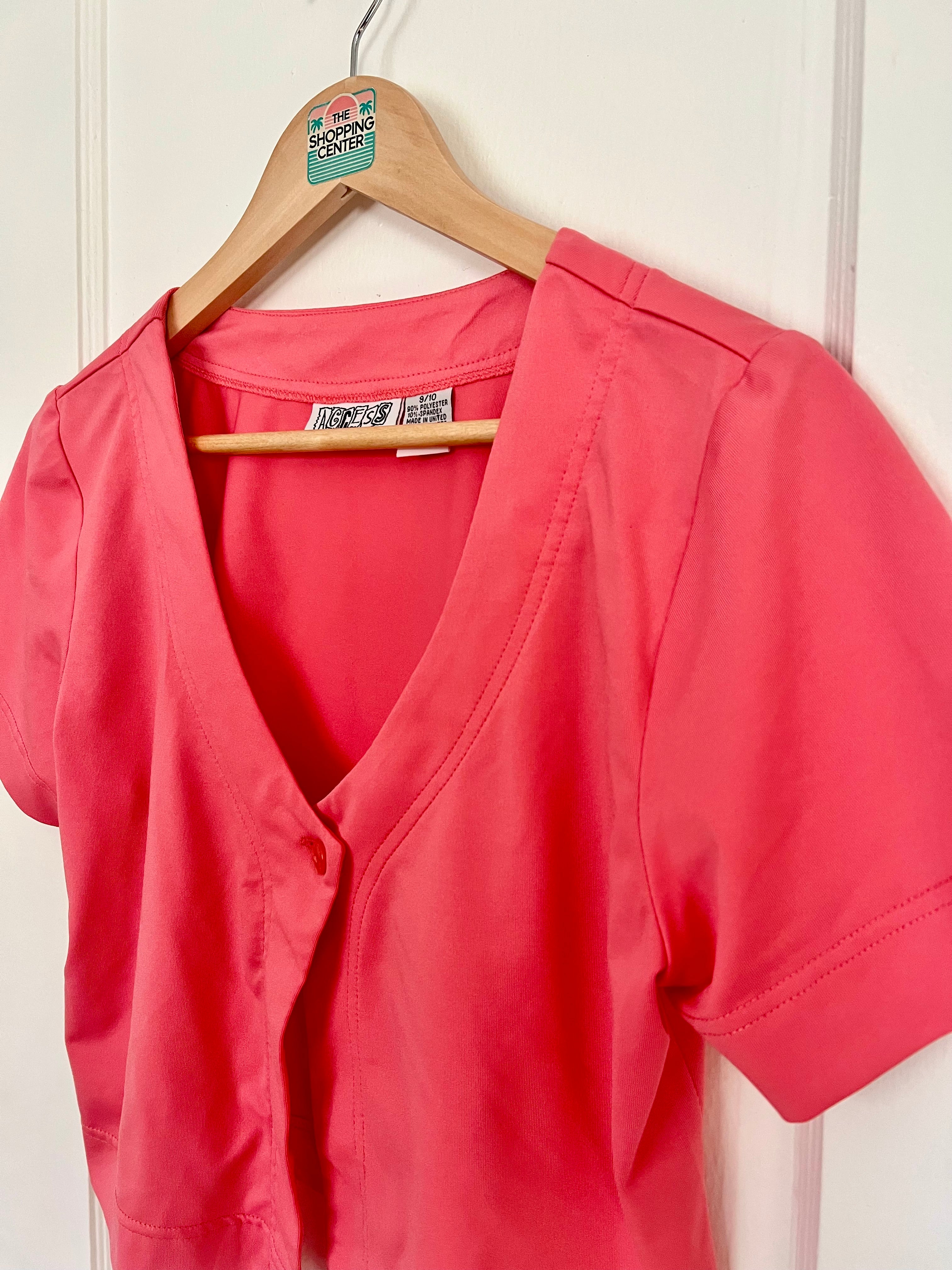 90s Aperol at Sunset Resort Crop Top (M)