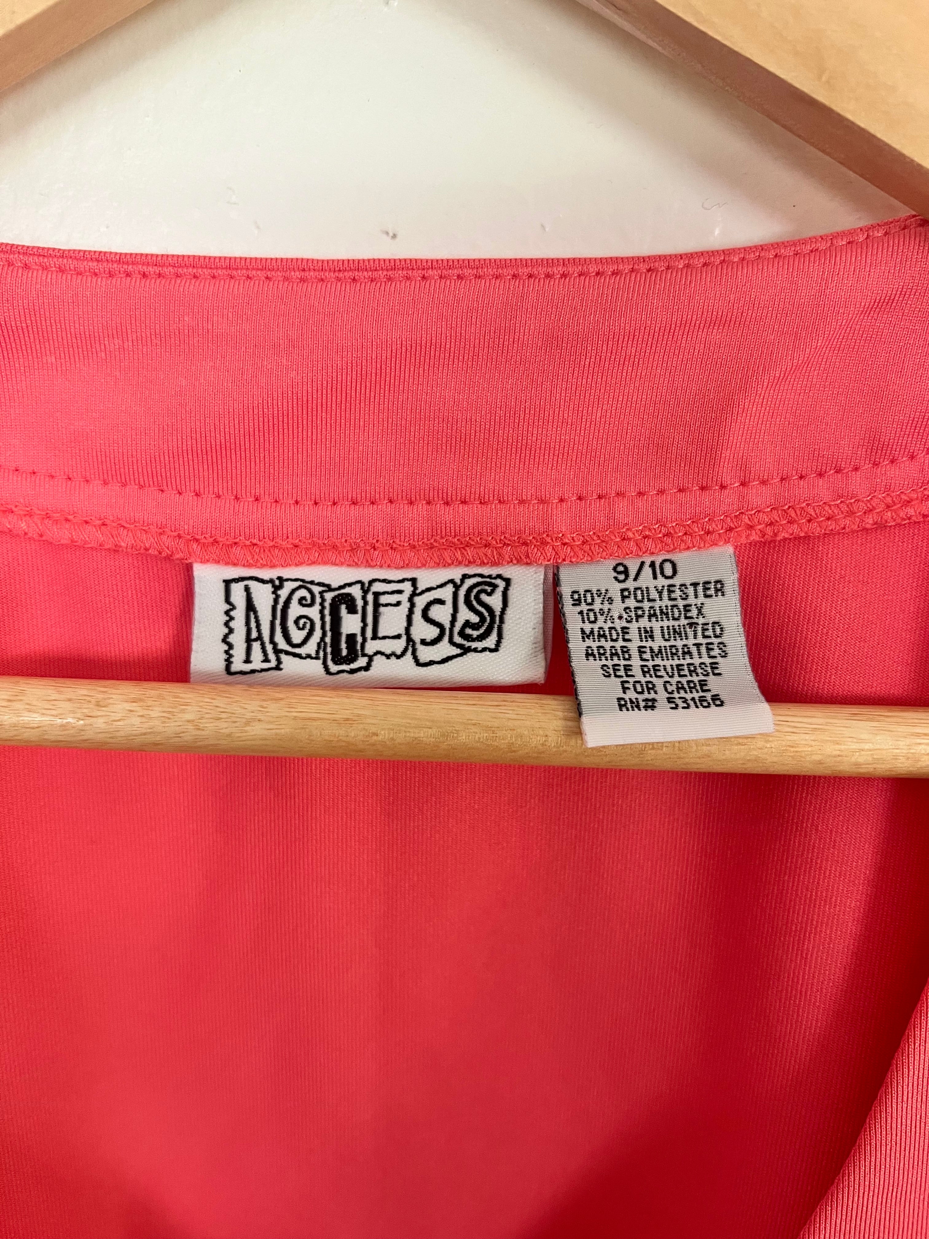 90s Aperol at Sunset Resort Crop Top (M)