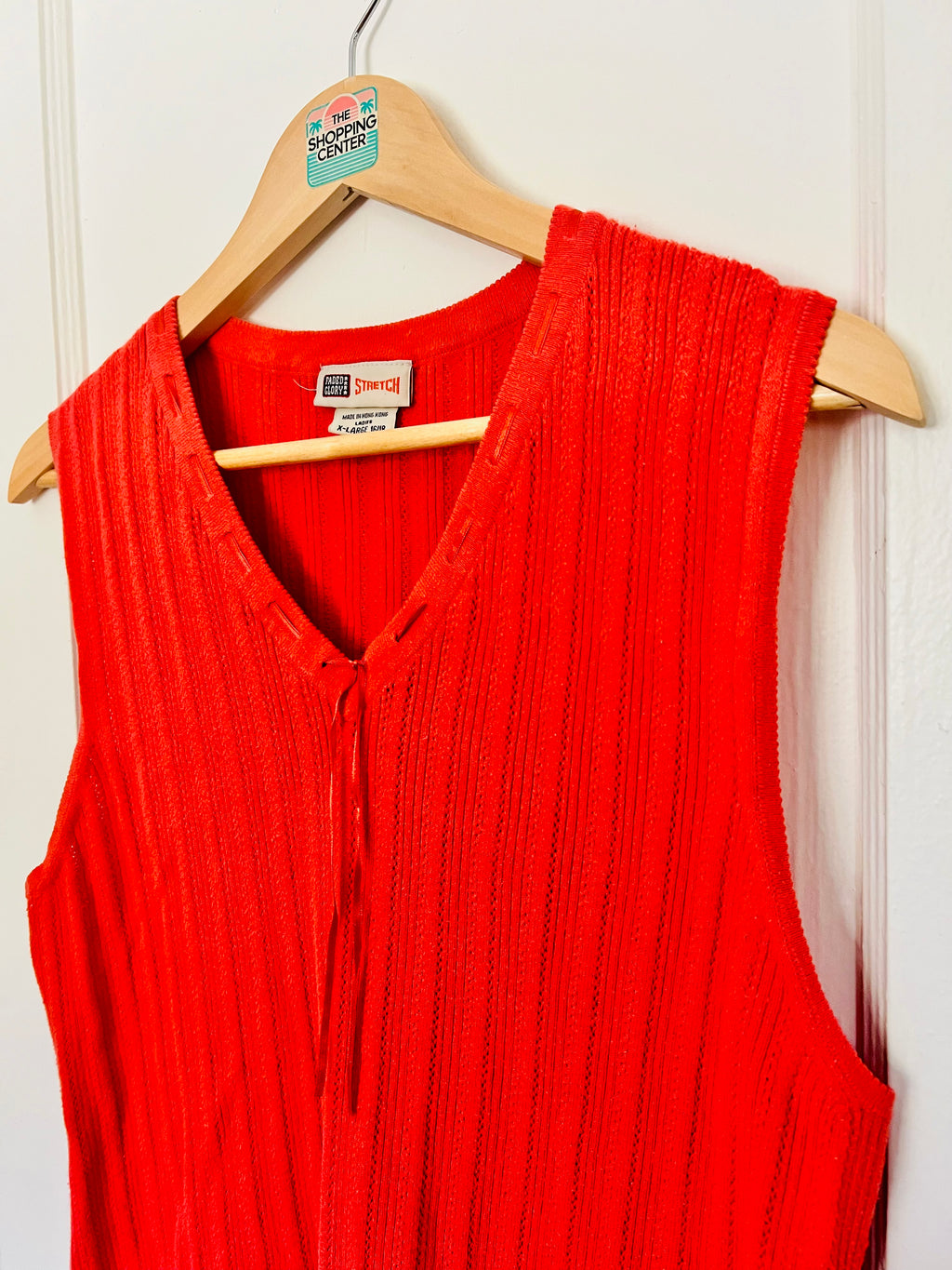 2000s Watermelon Pink Knit Tank (XL)