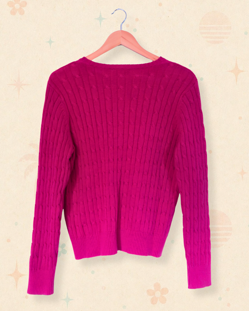 2000s Classic Cable Knit Sweater