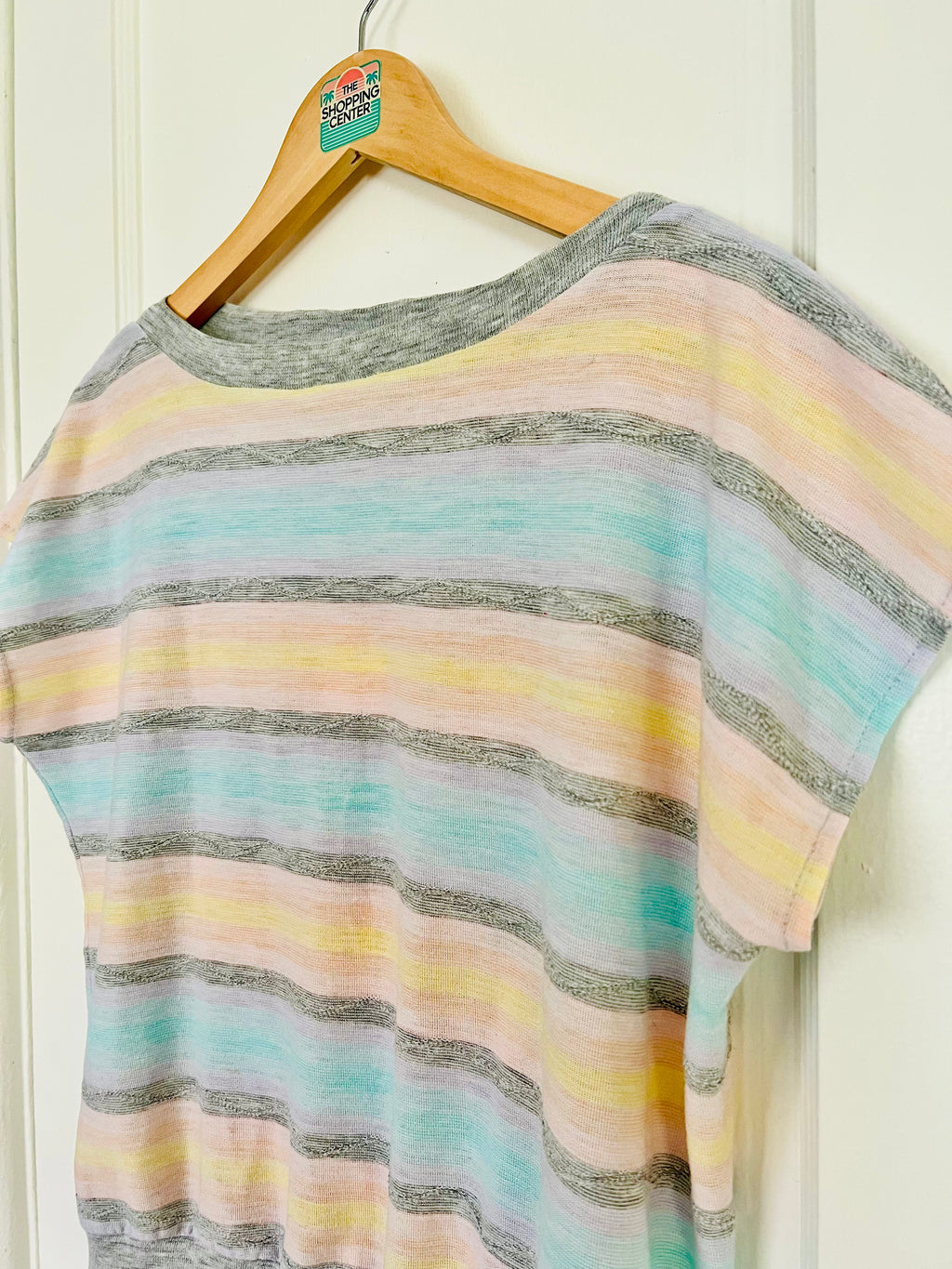 90s ‘We Need More Rum for the Mai Tais’ Stripe Top (M)