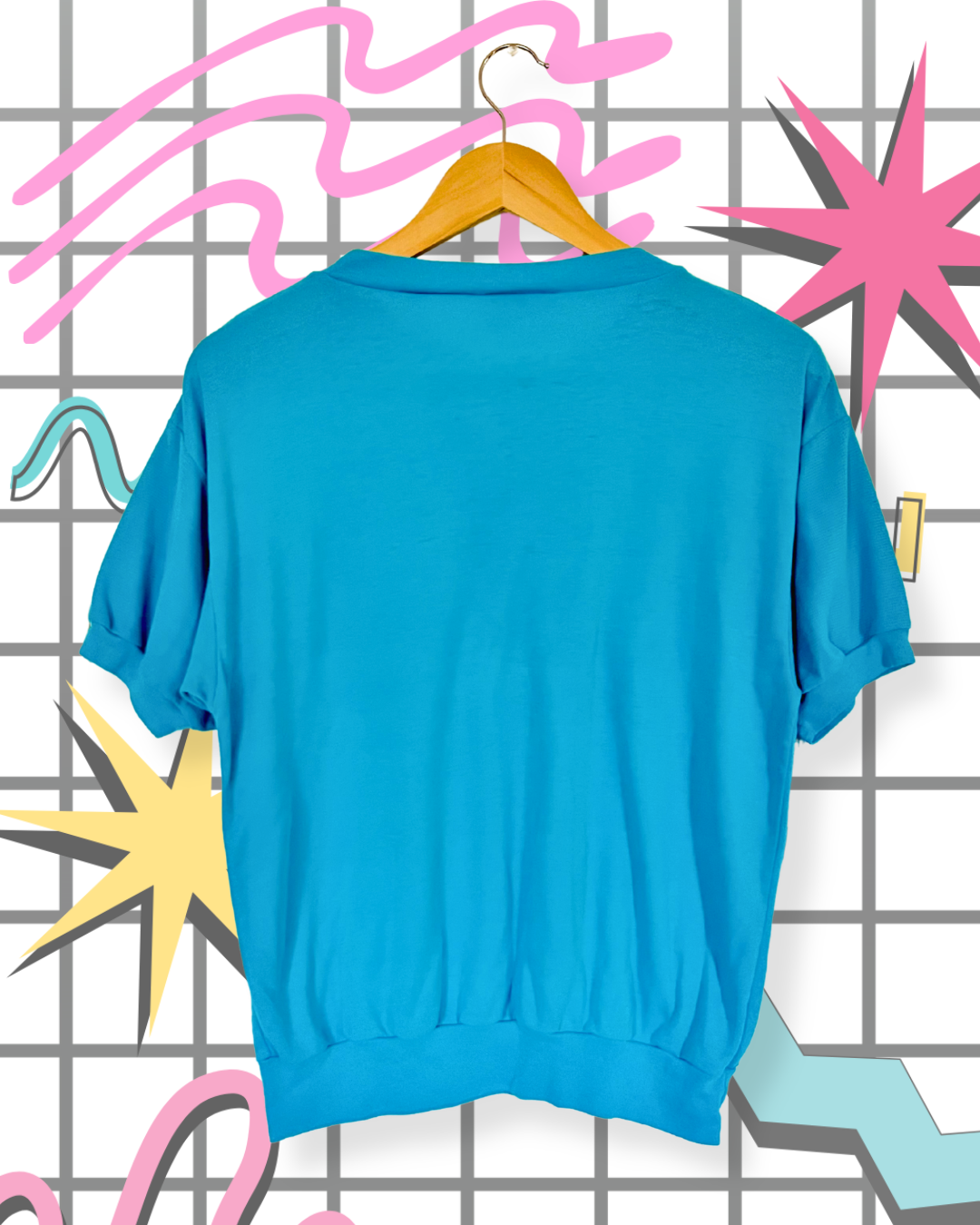 90s Blue Training Tee | Size M