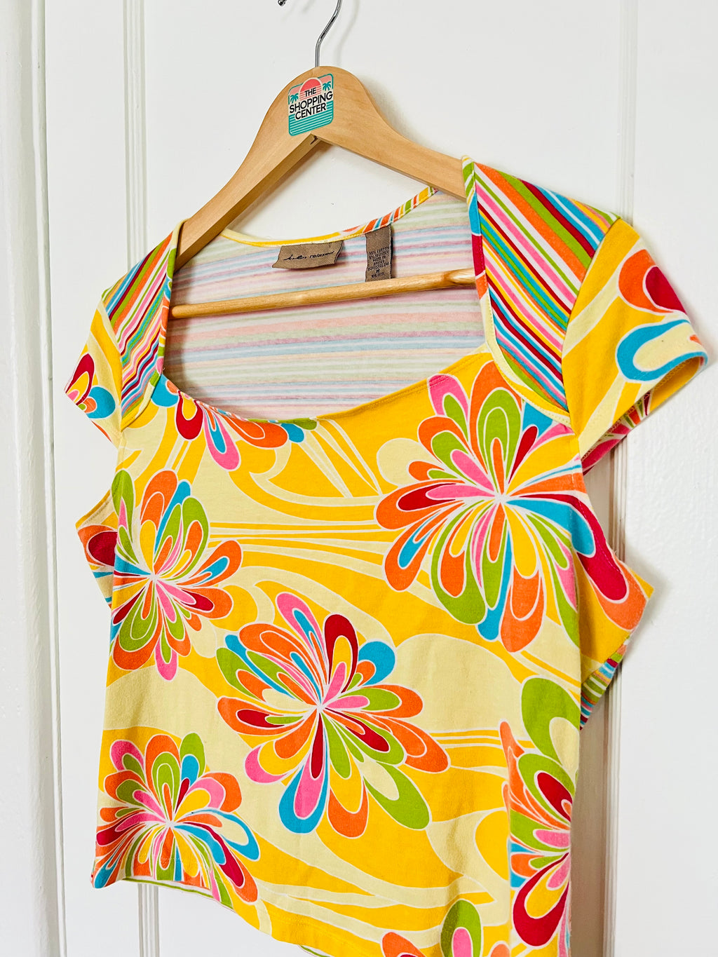 2000s Rainbow Lollipop Babydoll Tee (M)