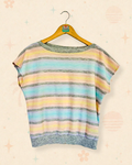 90s ‘We Need More Rum for the Mai Tais’ Stripe Top (M)
