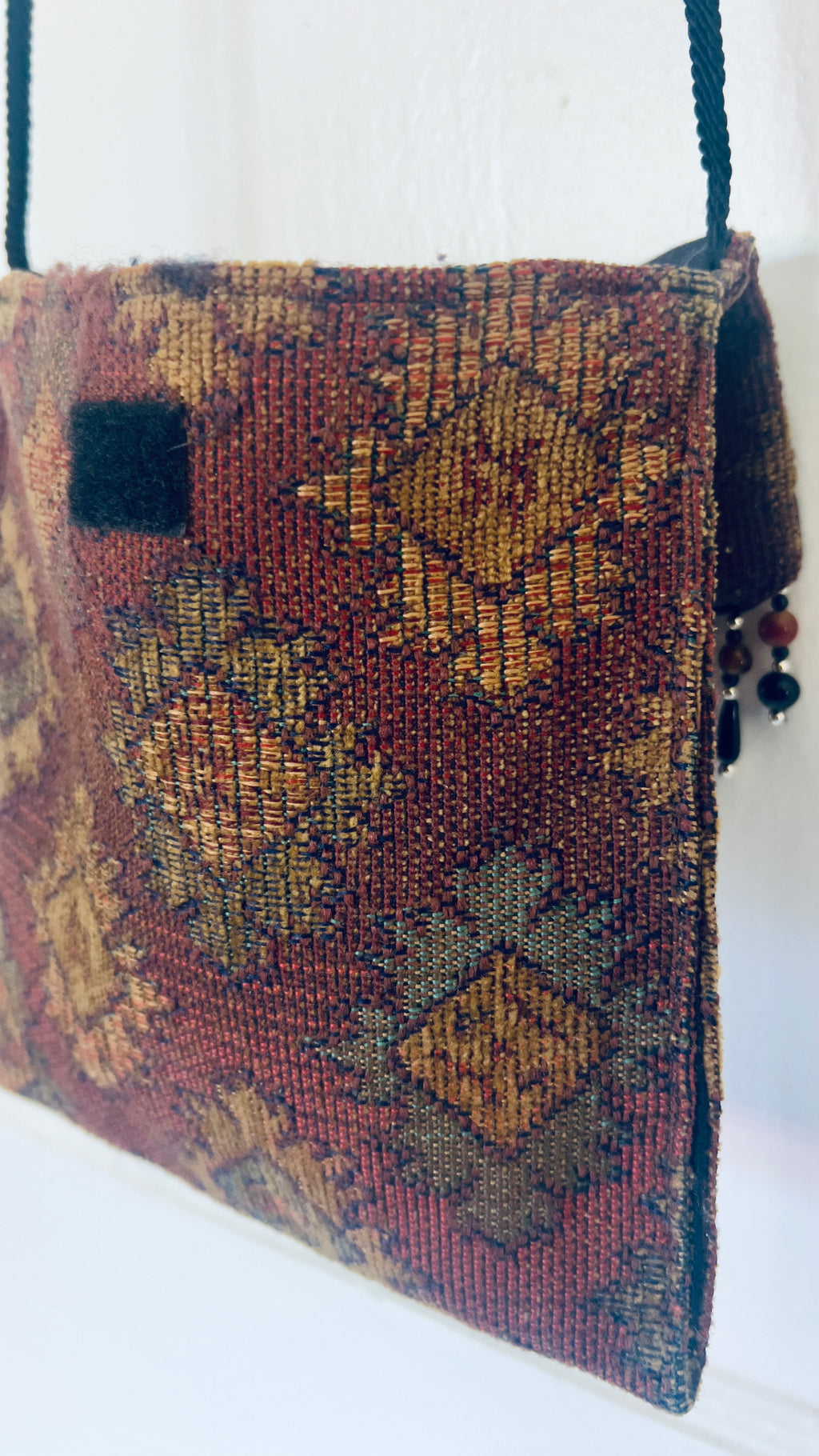 Whimsy-Goth Tapestry Crossbody Pouch