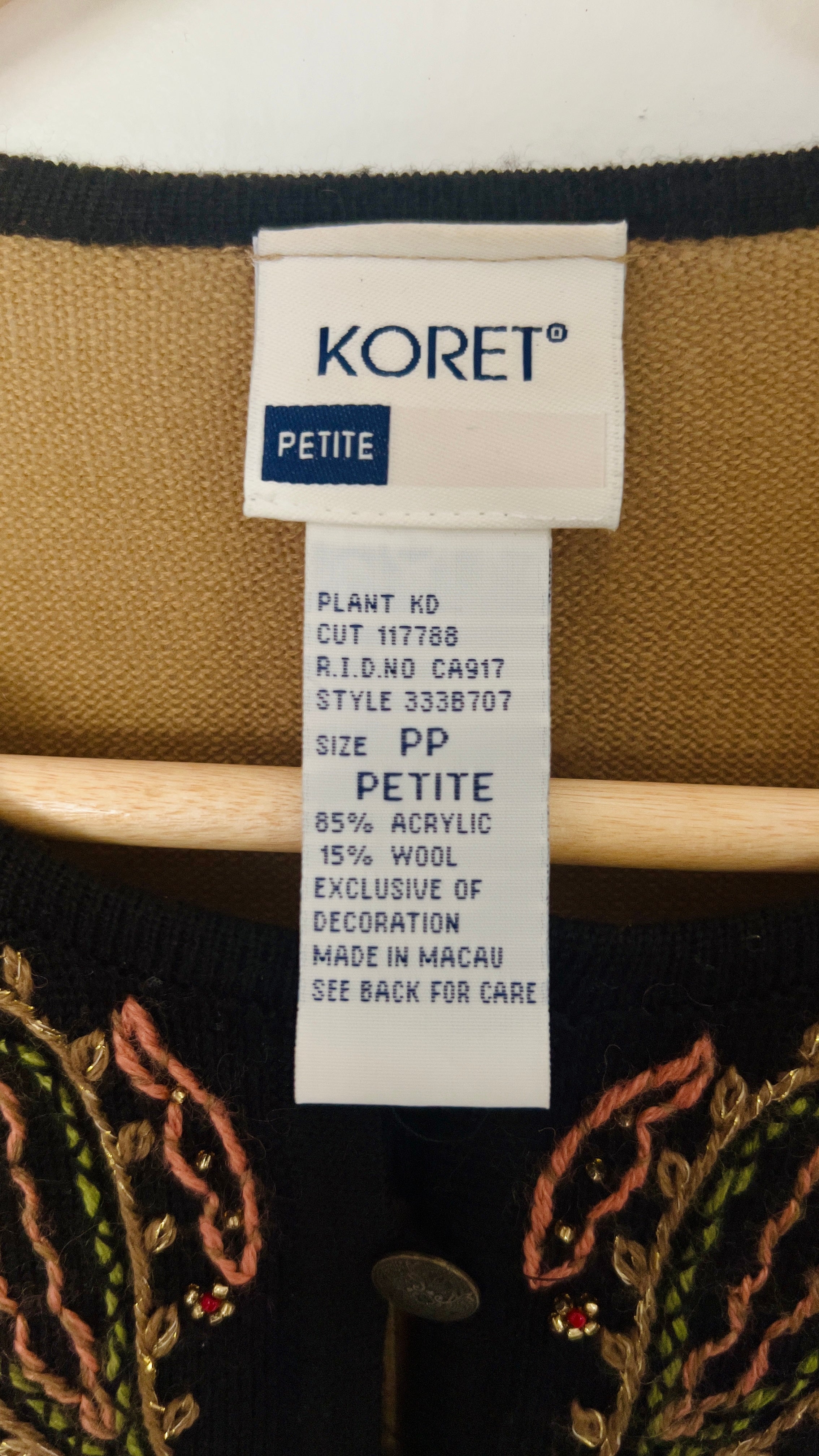 90s Folk Cardigan (XS/S)