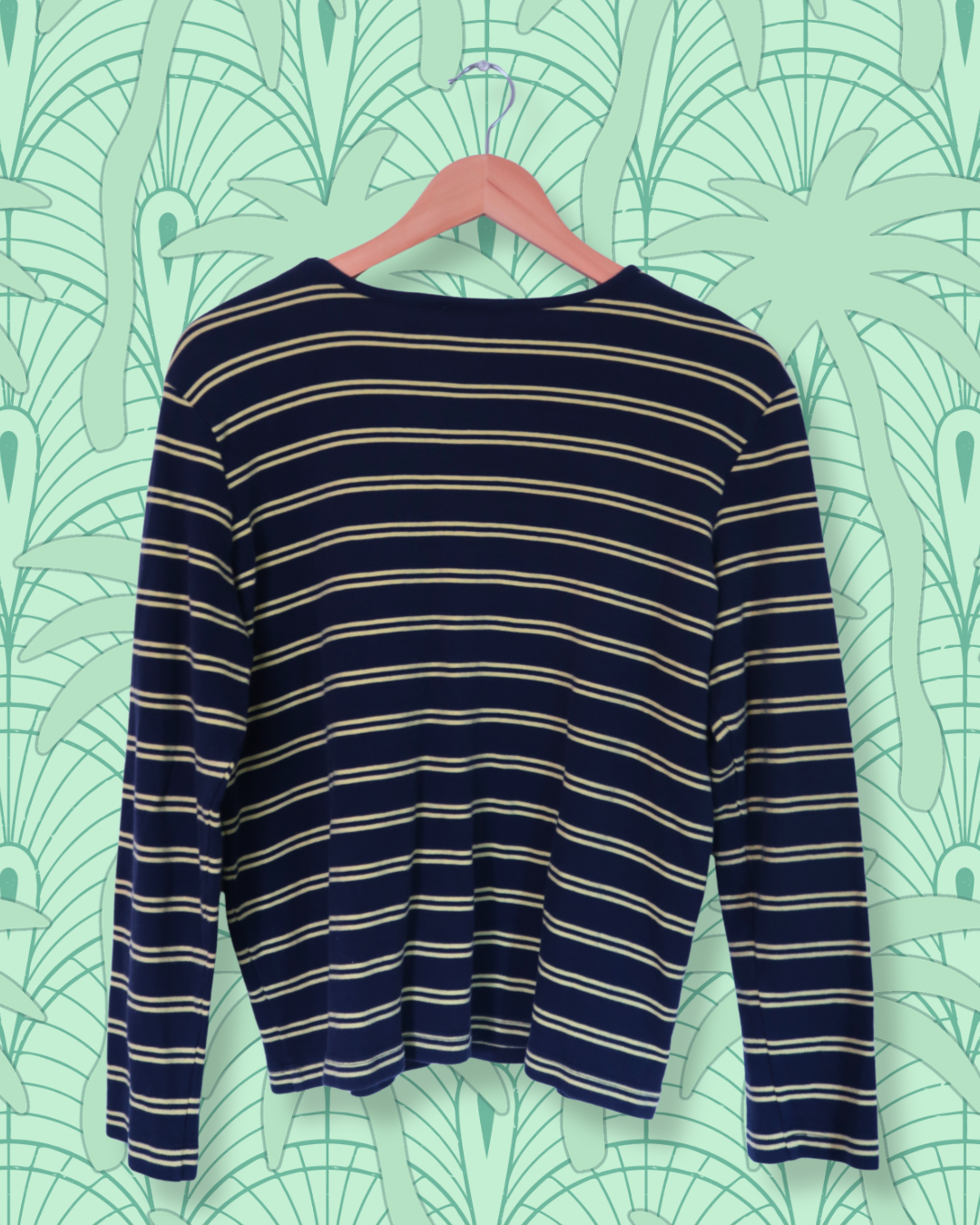 Striped Crew Neck Tee | M/L