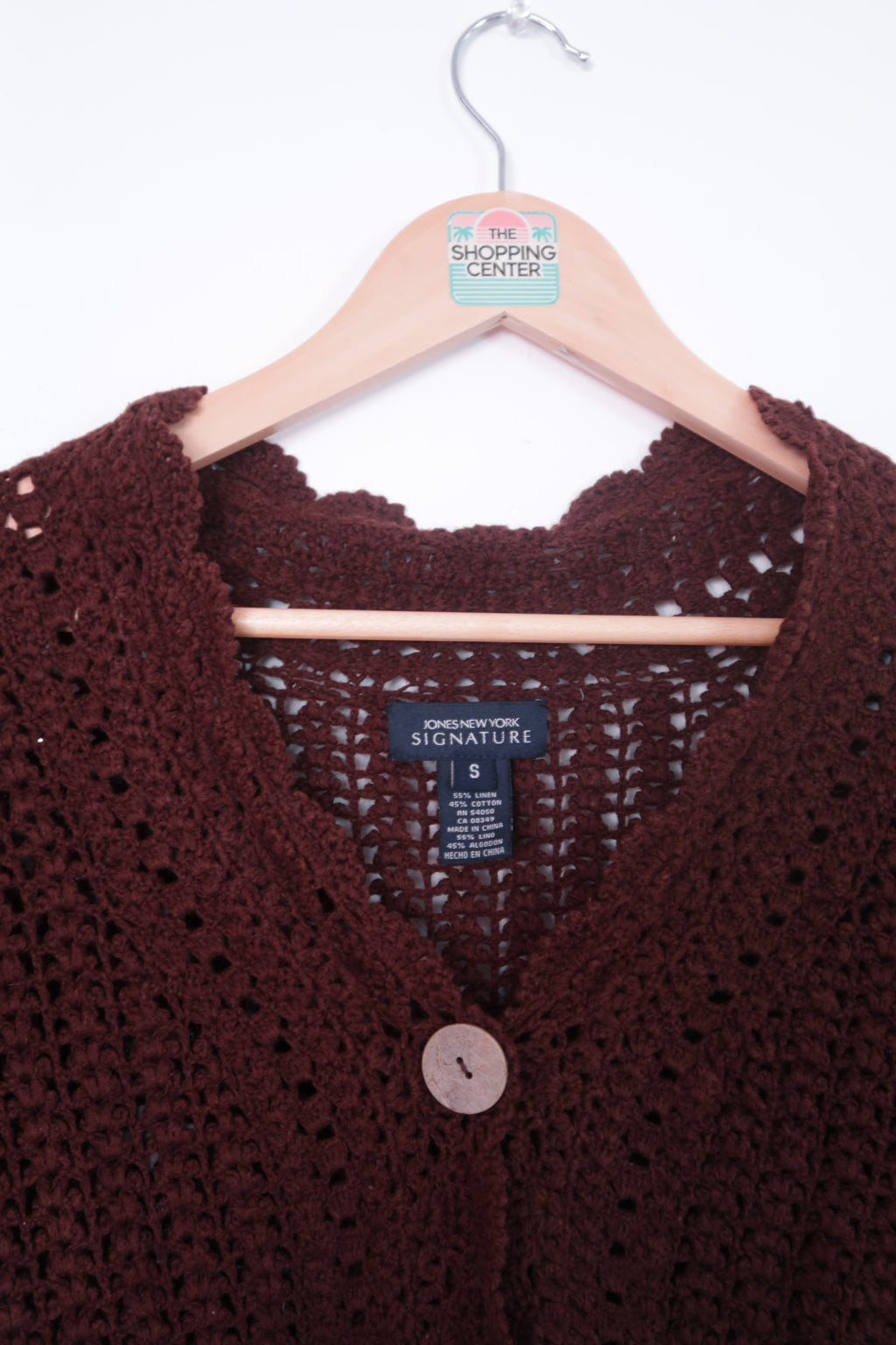 2000s Whimsical Crochet Cardigan (S)