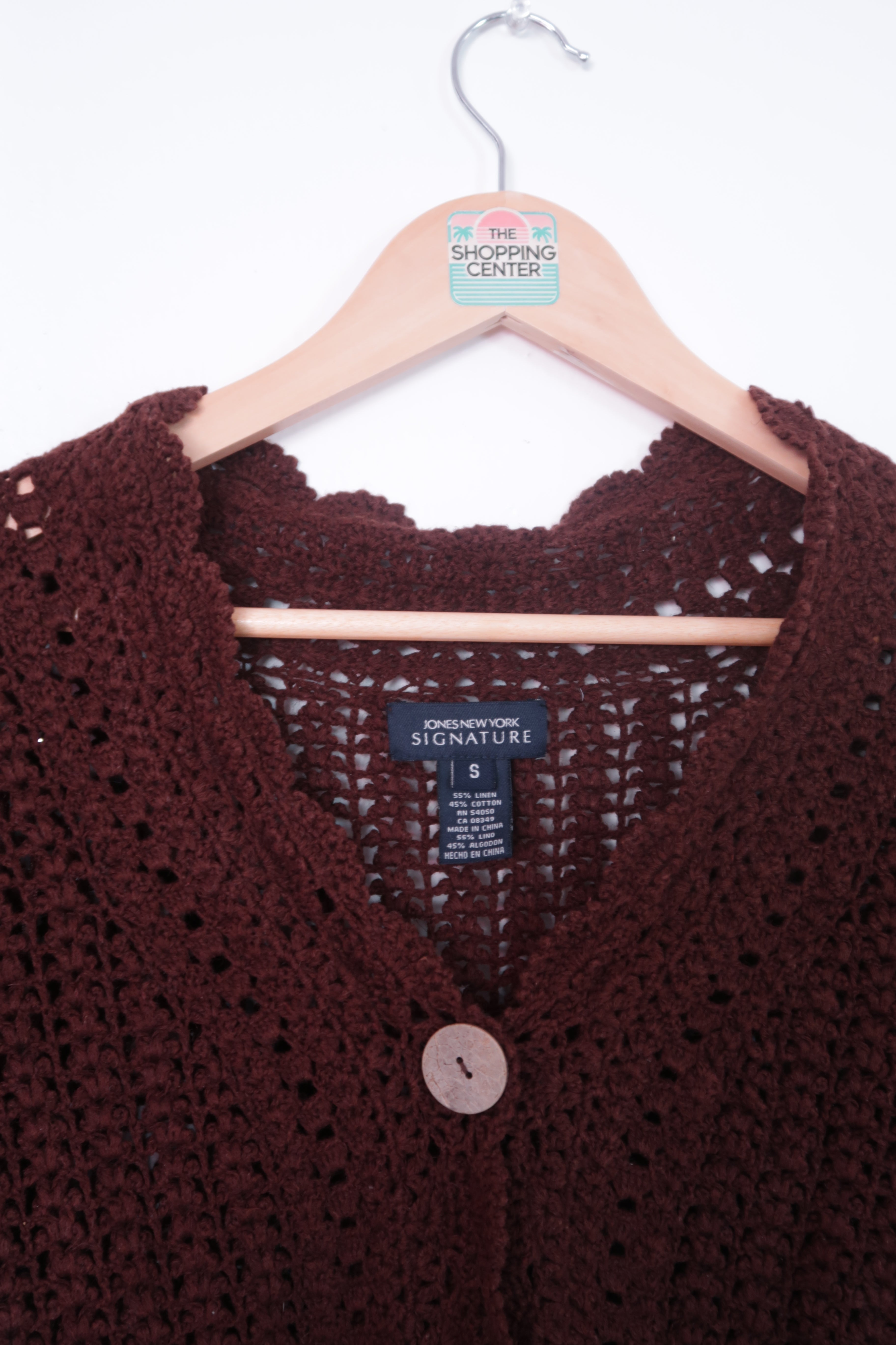 2000s Whimsical Crochet Cardigan (S)