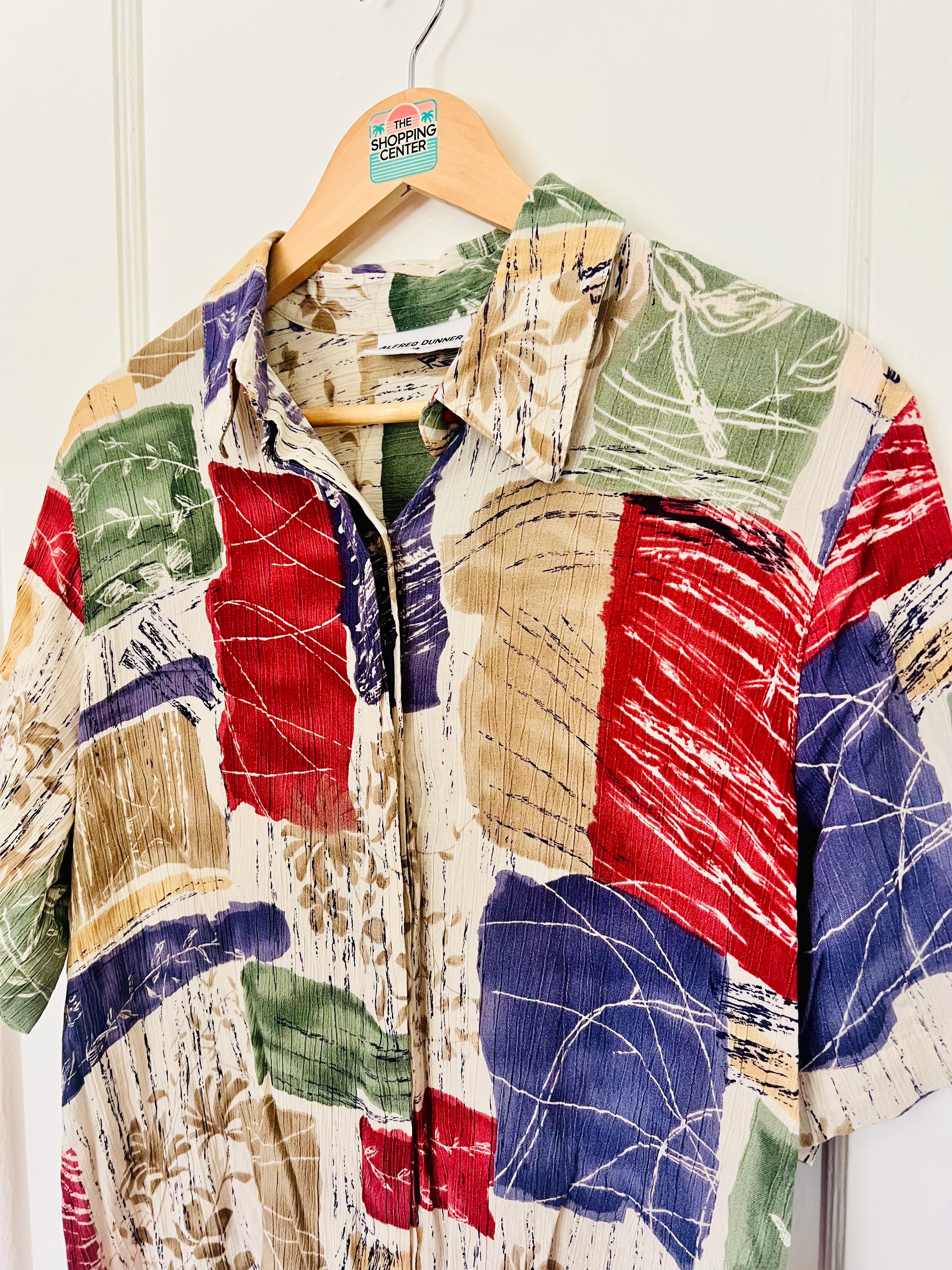 90s Painted Produce Button-Up (M/L)