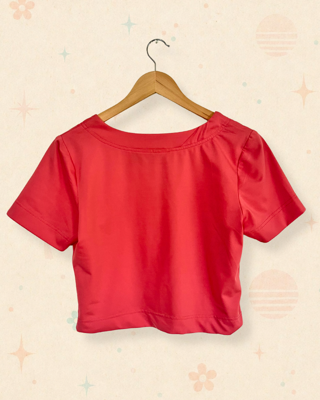 90s Aperol at Sunset Resort Crop Top (M)