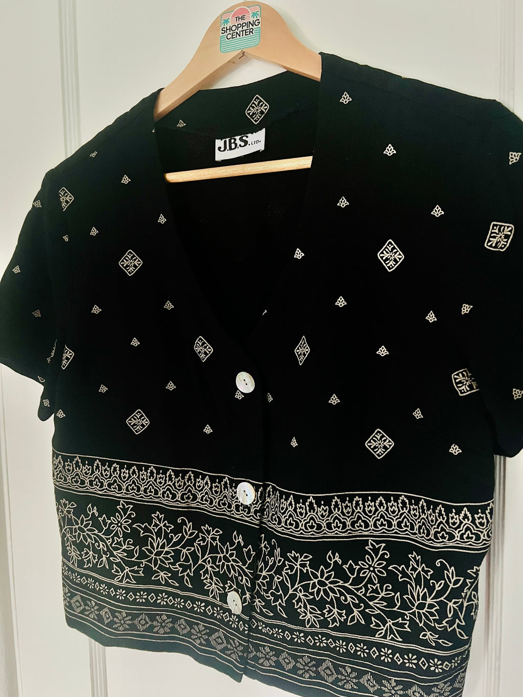 90s Cropped Blouse | S