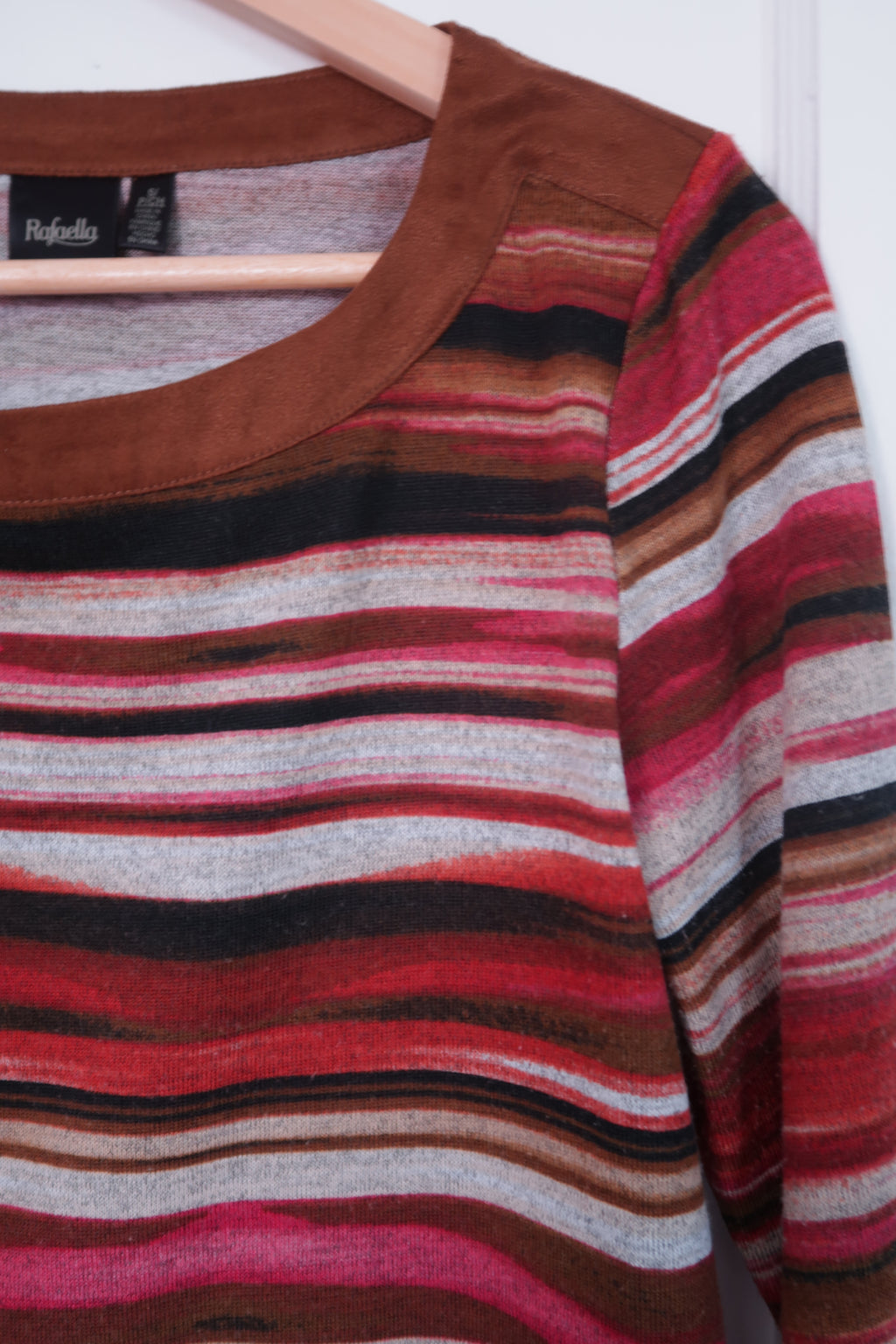 2000s “Put Your Records On” Striped Top (M)