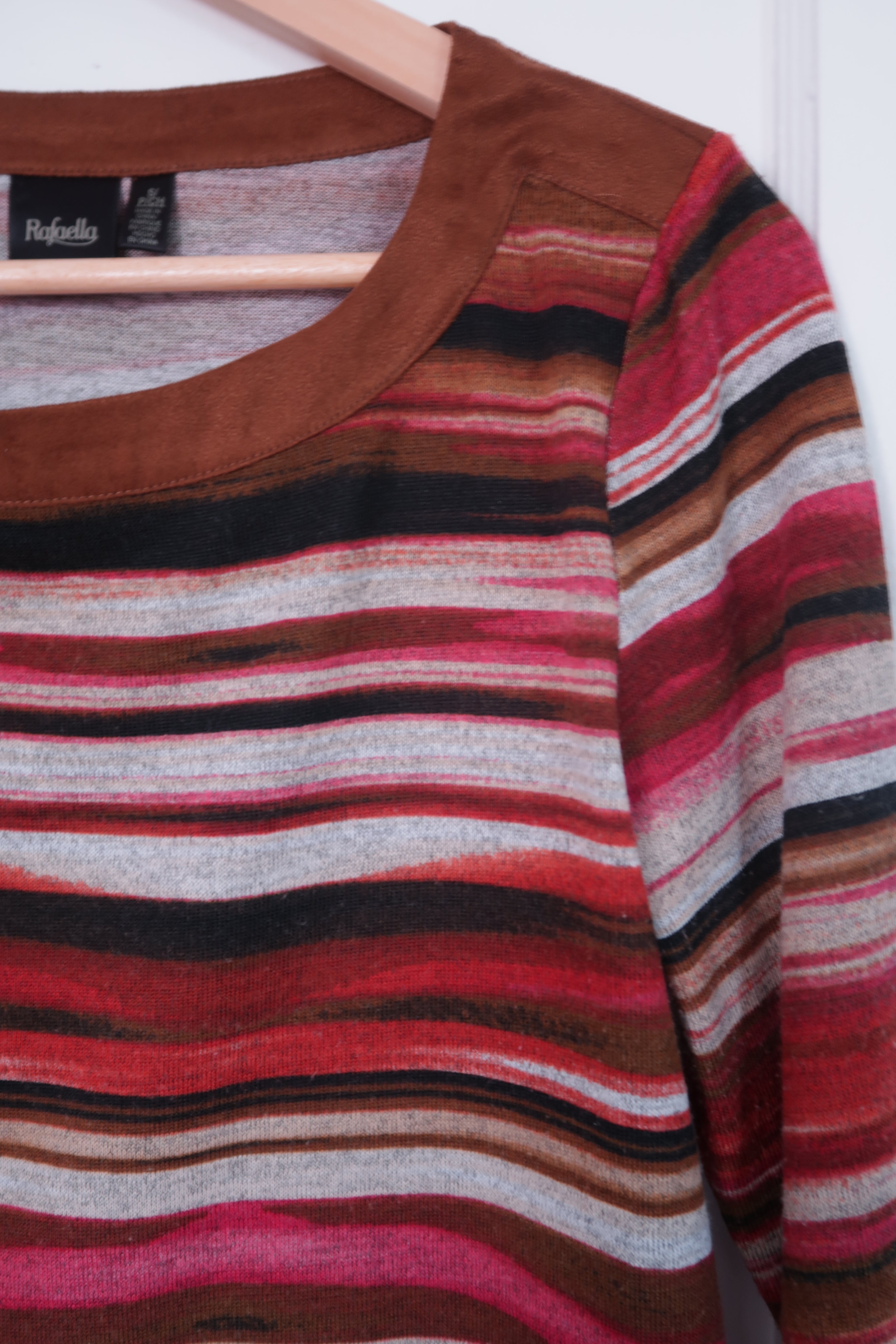 2000s “Put Your Records On” Striped Top (M)