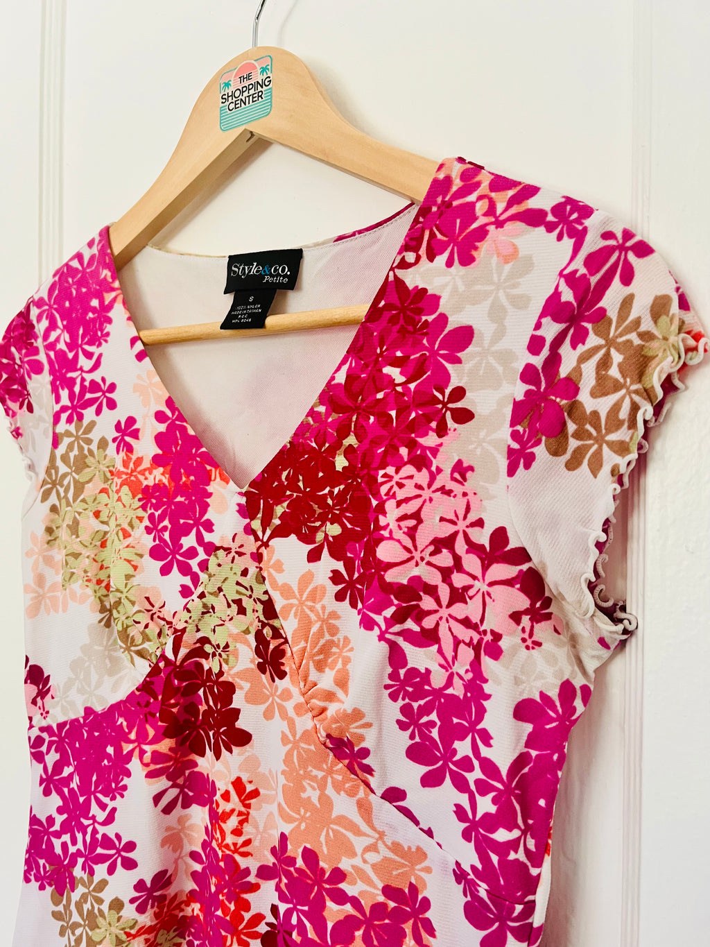 2000s Resort Girl Floral Top (S)