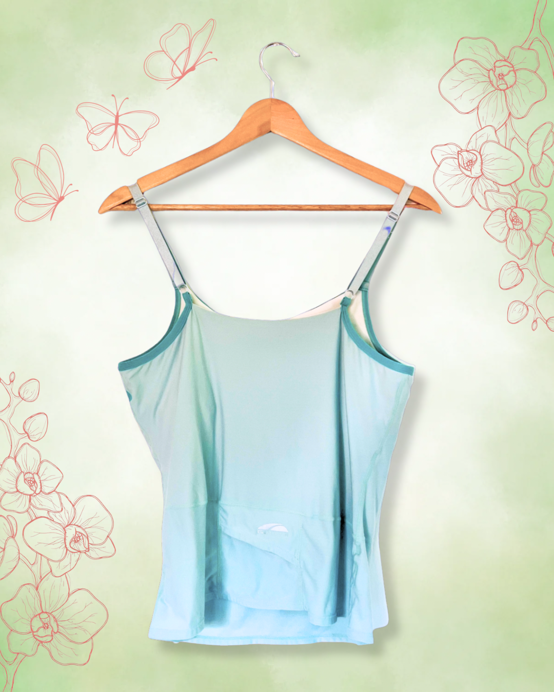 Seafoam & Teal Colorblock Cami | M/L