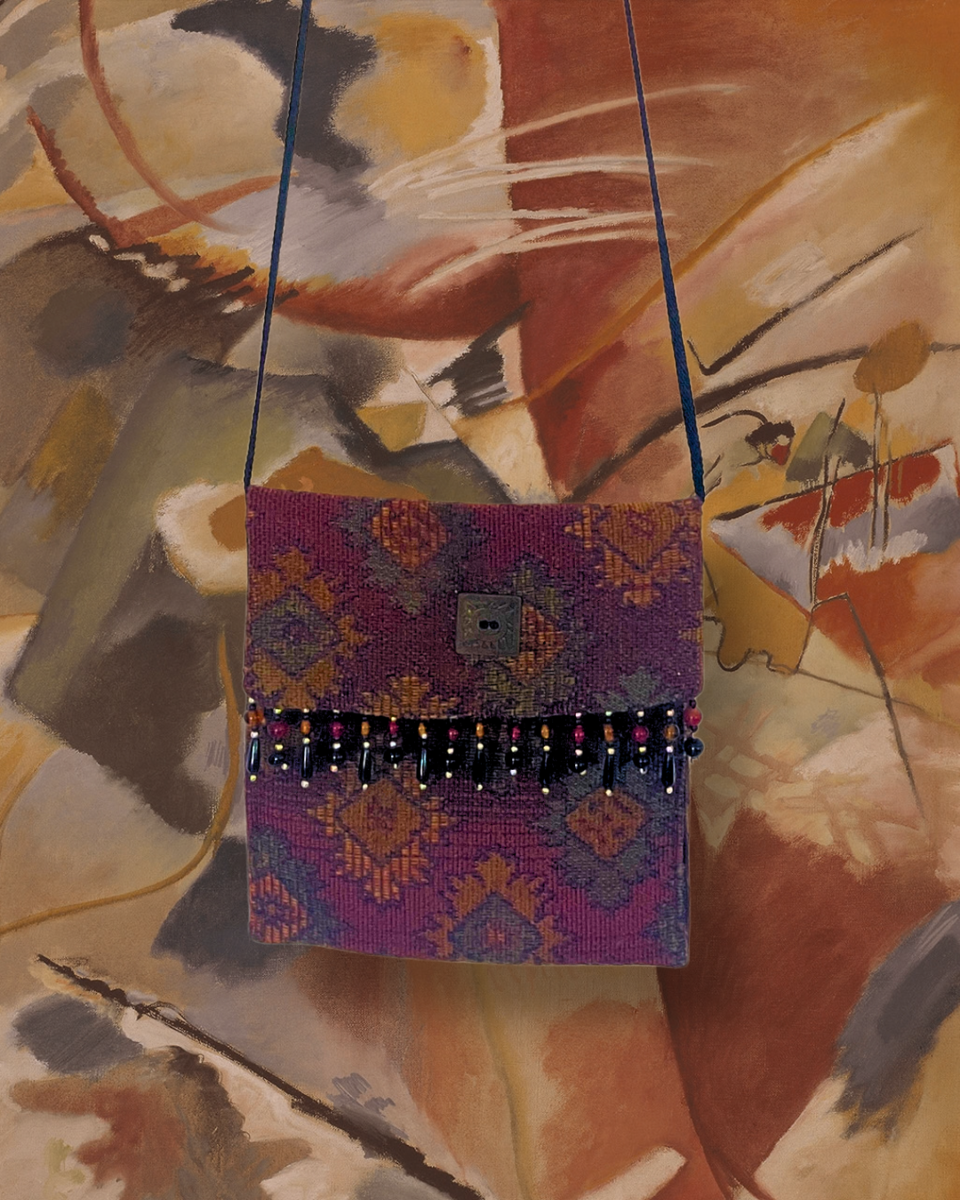 Whimsy-Goth Tapestry Crossbody Pouch