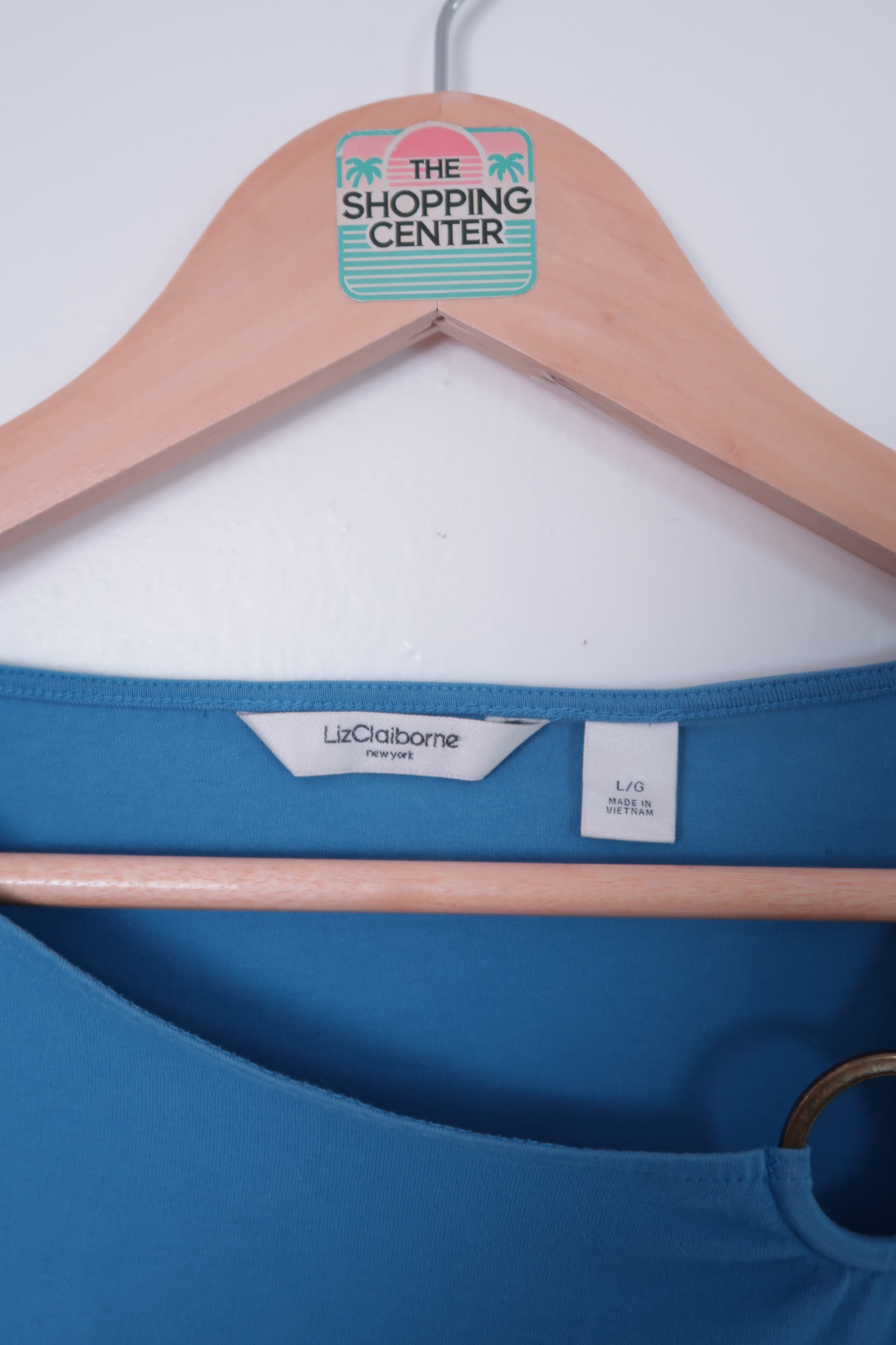 2000s French Blue Croissant Run Top (L)
