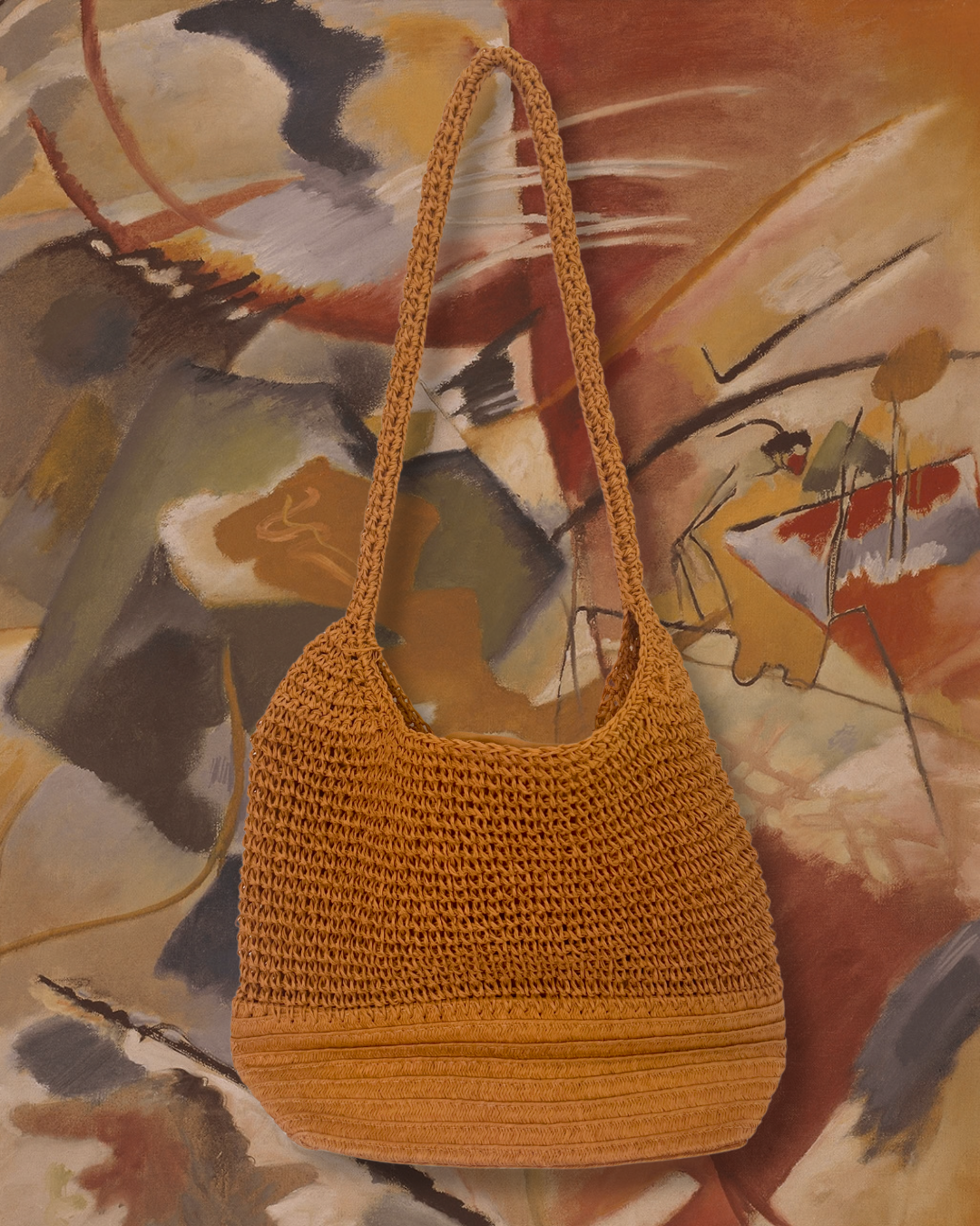 Cappelli Beaded Crochet Shoulder Bag