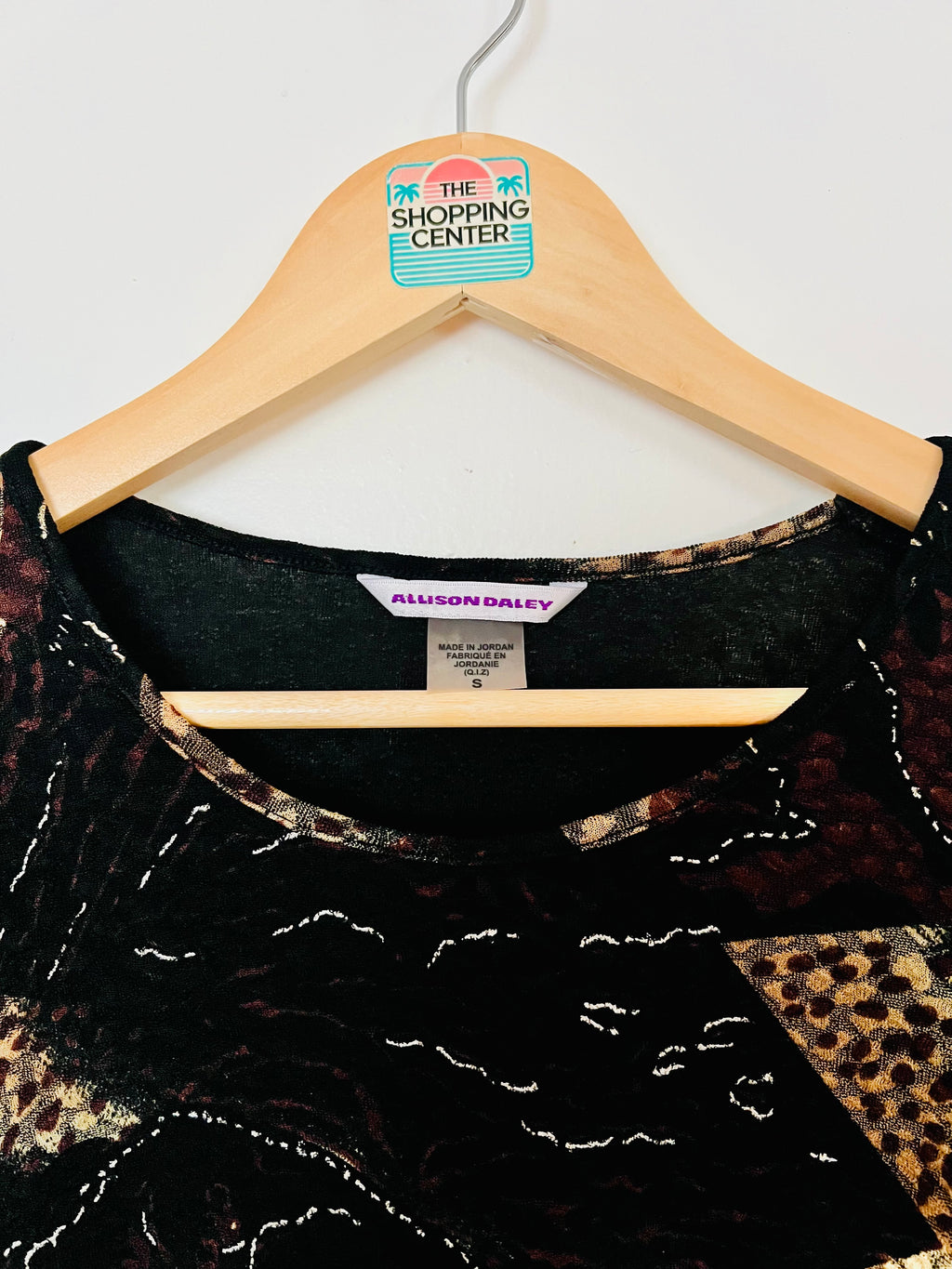 2000s Espresso & Estate Sales Patchwork Top (S)