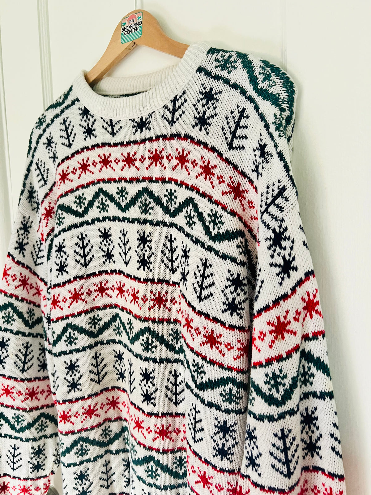 90s Holiday Knit Sweater | L/XL