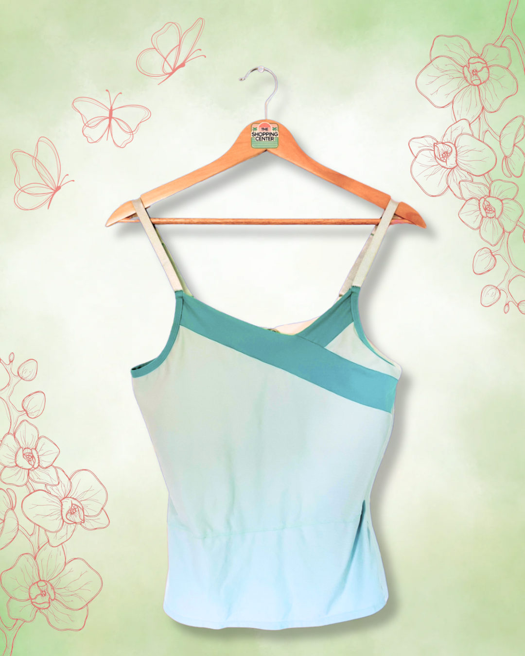 Seafoam & Teal Colorblock Cami | M/L