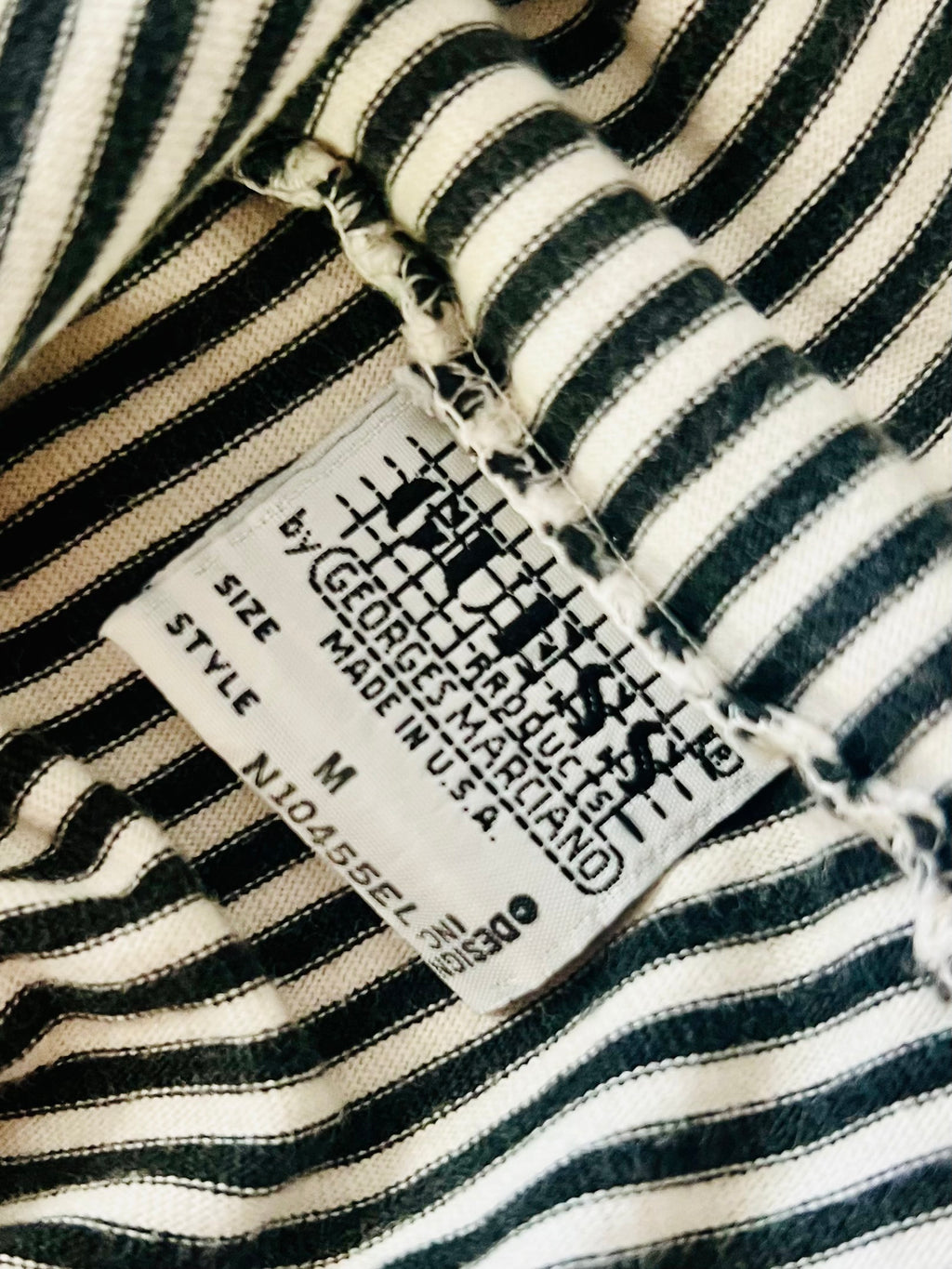 90s Guess Mock Neck Embroidered Striped Long Sleeve (L)