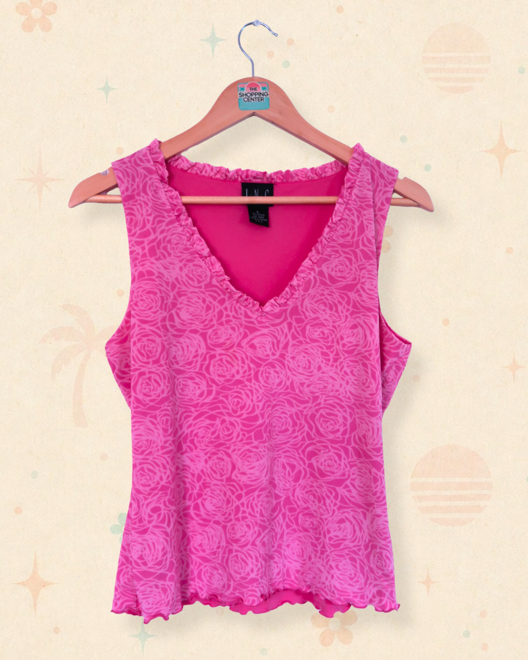 2000s “Legally Blonde at Lunch” Pink Blouse (L)