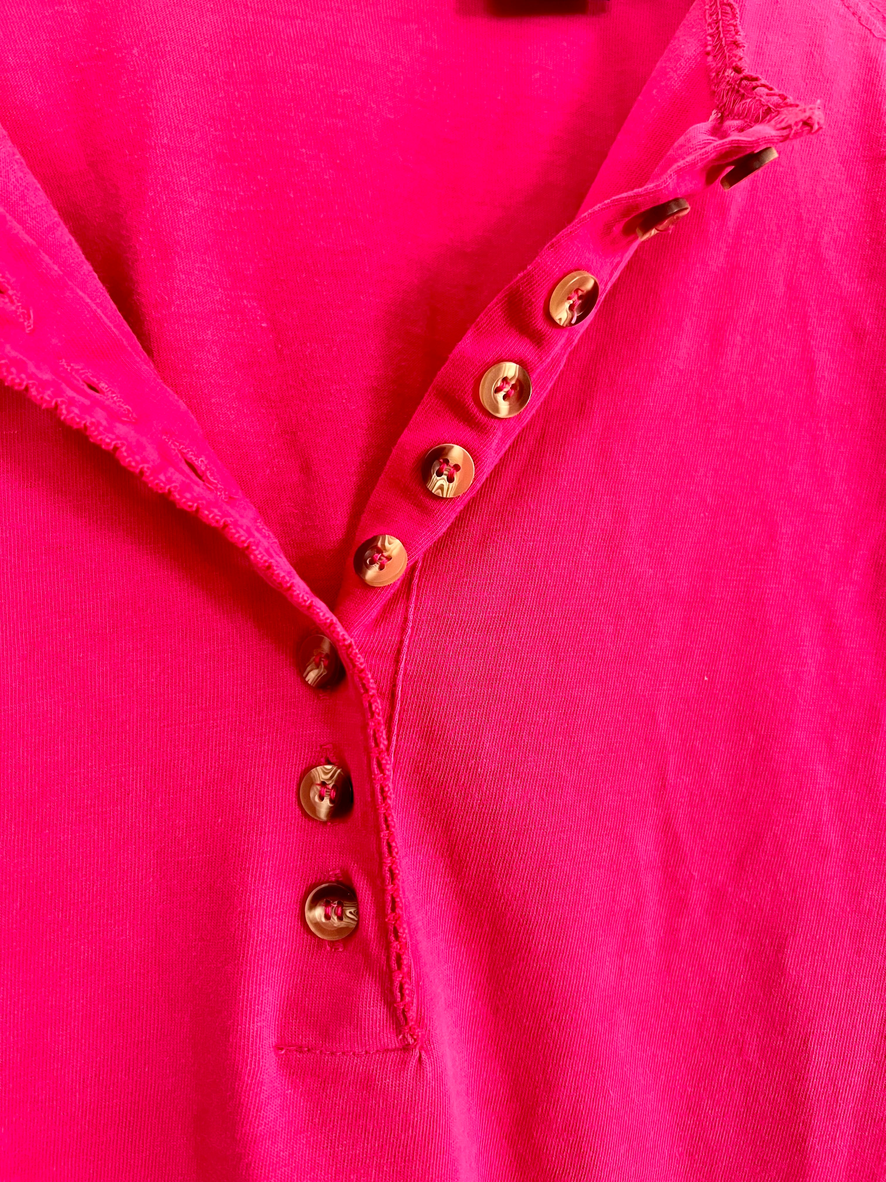 90s Beach Resort Henley Shirt (M)