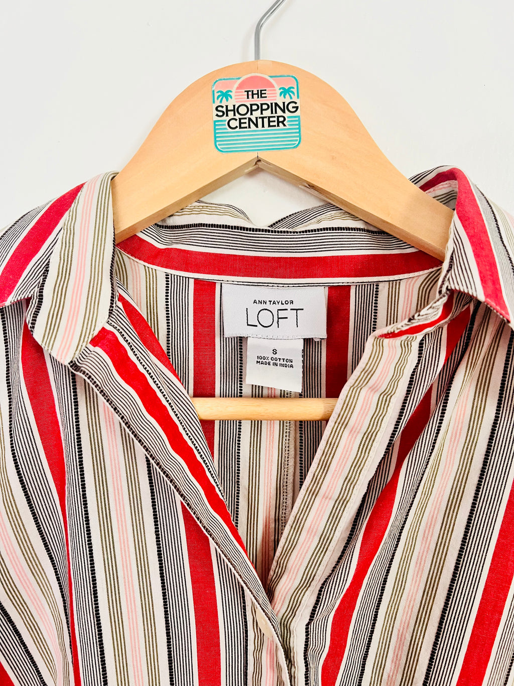 2000s Nine-to-Five Stripe Button-Up (S)