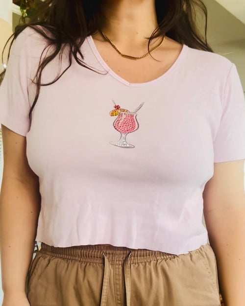2000s Bedazzled Novelty Tees (M/L)