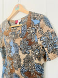 90s Cottage Paisley Crinkle Top (S)