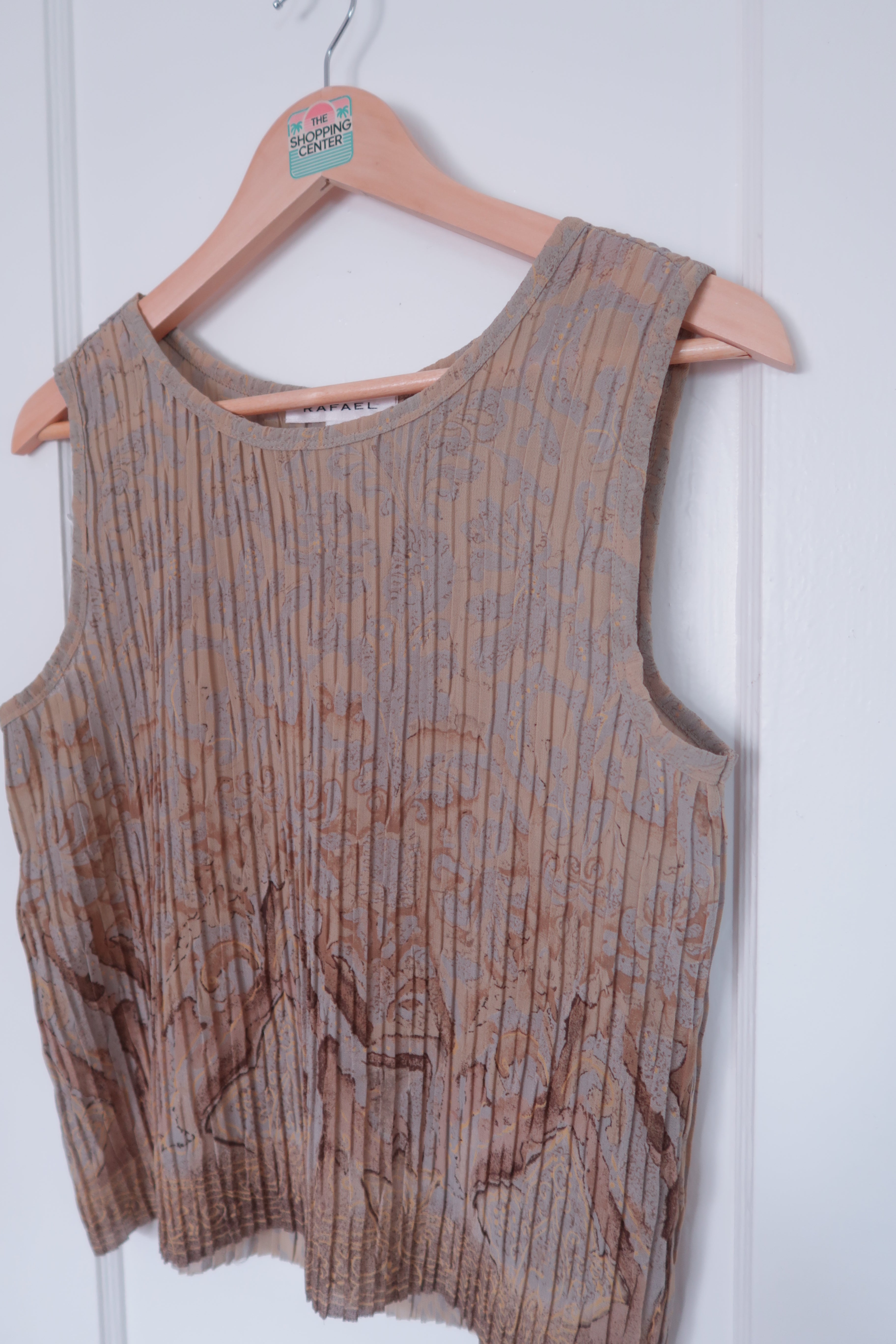 90s Studio Muse Pleated Top (S/M)