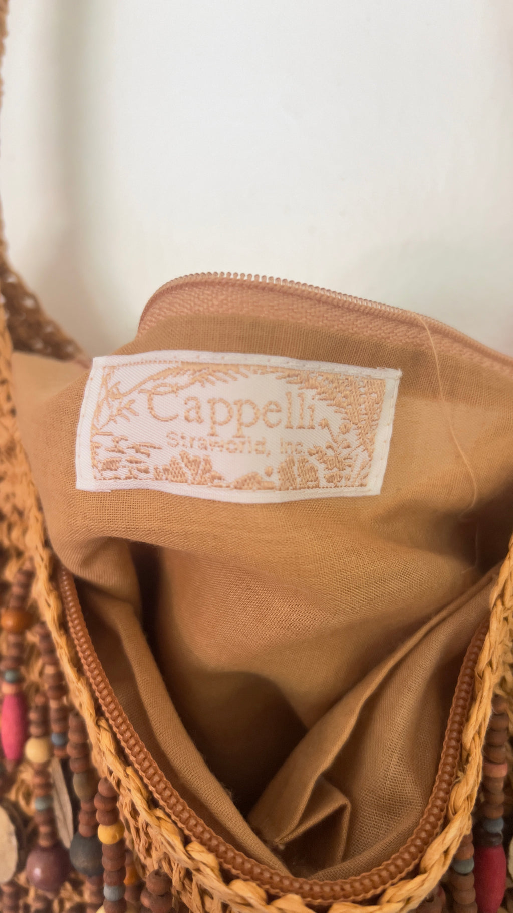 Cappelli Beaded Crochet Shoulder Bag