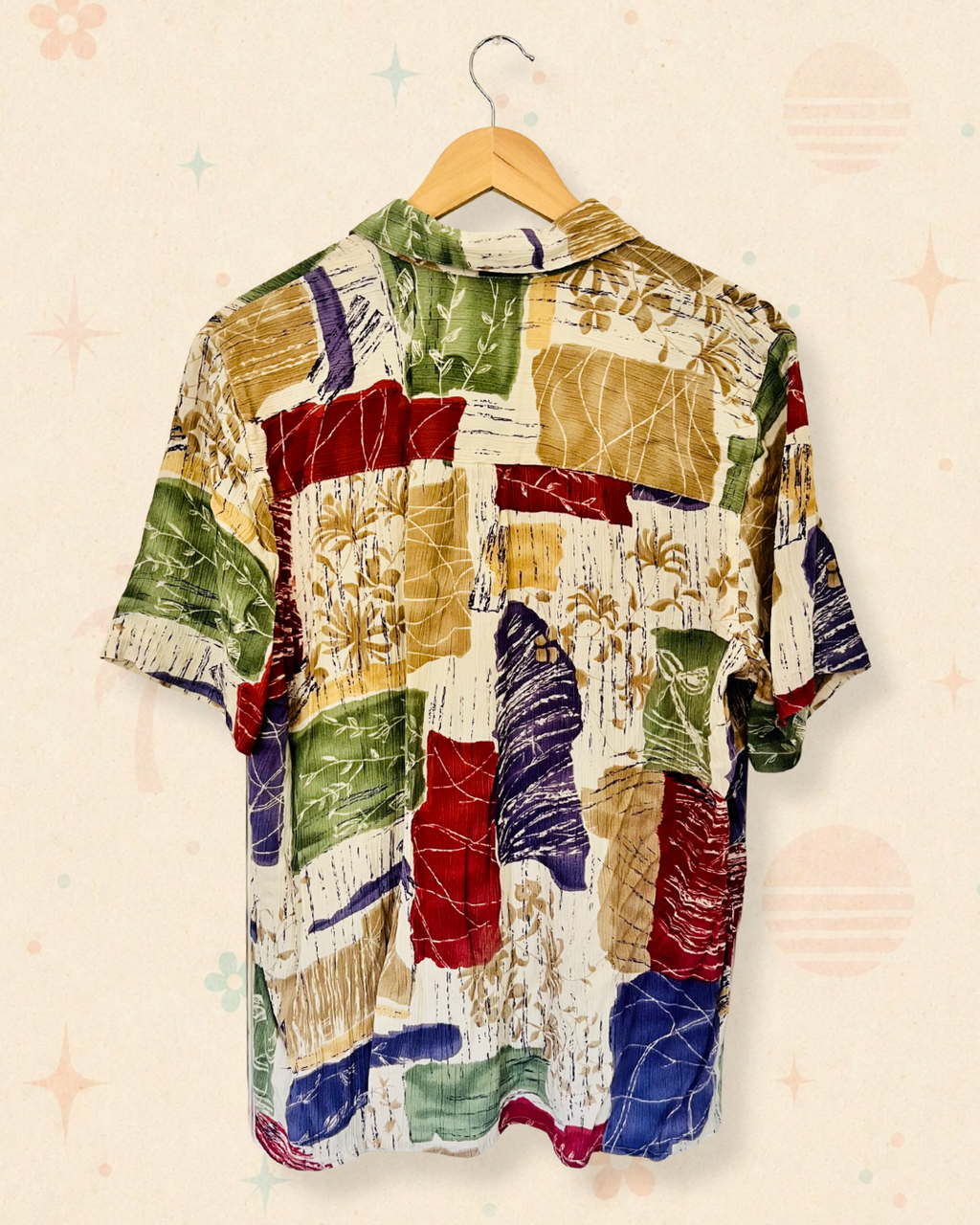 90s Painted Produce Button-Up (M/L)