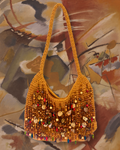 Cappelli Beaded Crochet Shoulder Bag