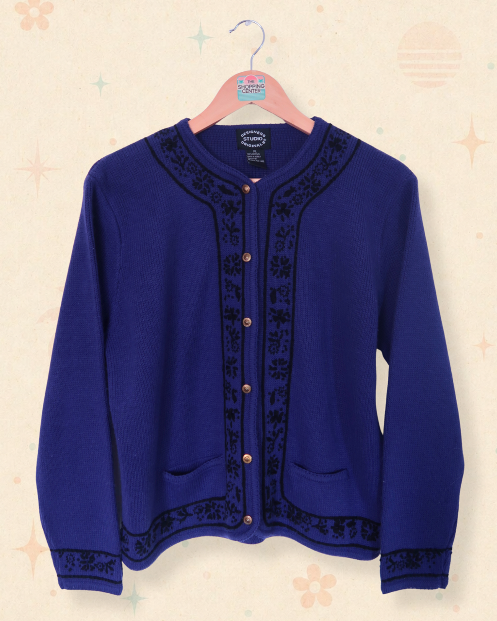 90s Midnight Book Club Cardigan (M/L)
