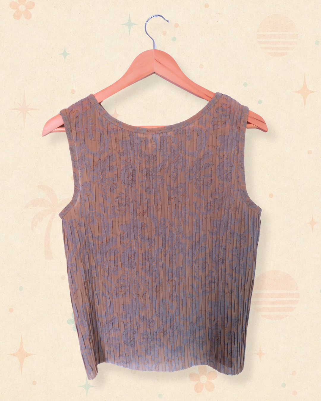 90s Studio Muse Pleated Top (S/M)
