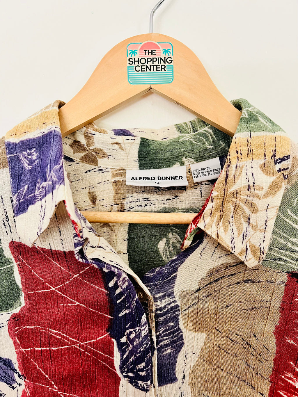 90s Painted Produce Button-Up (M/L)