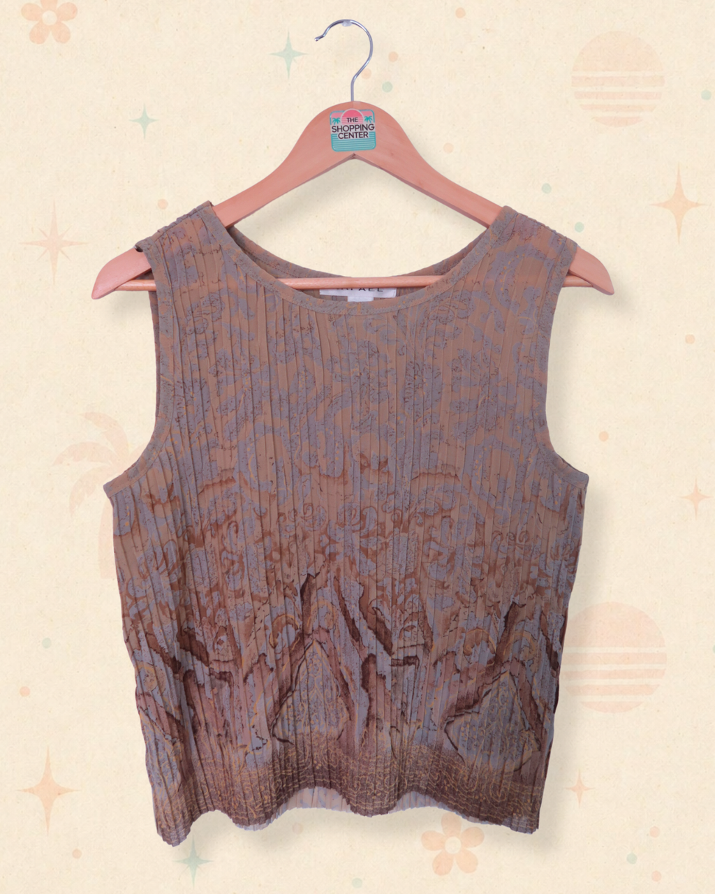 90s Studio Muse Pleated Top (S/M)