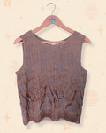 90s Studio Muse Pleated Top (S/M)