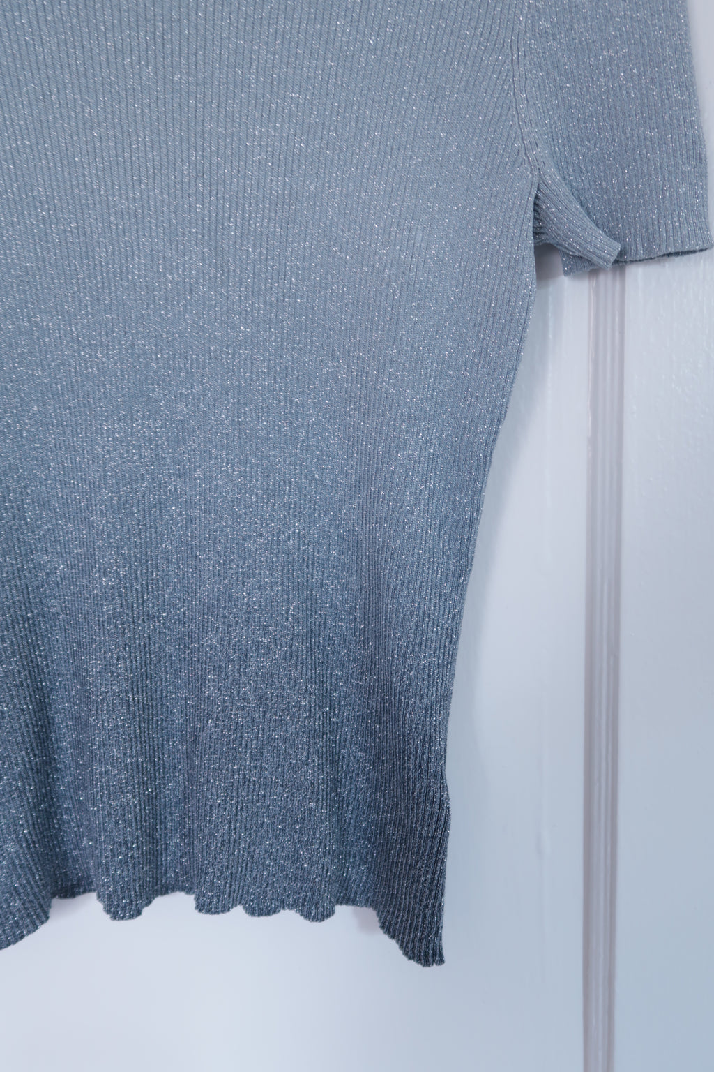 Y2K Blue Moon Shimmer Knit (M)