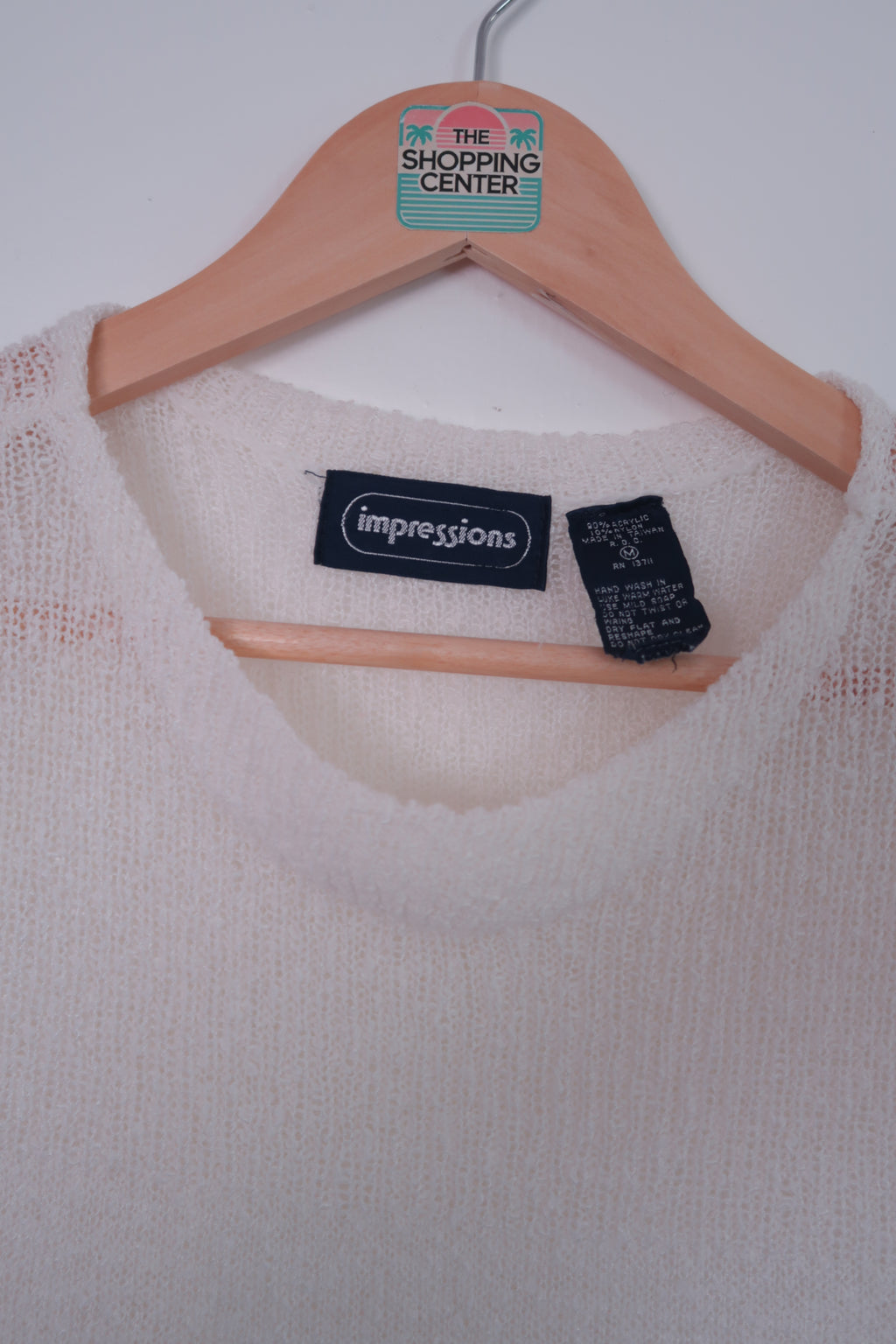 Y2K Cool Older Sister Sleeveless Sweater Top (M)
