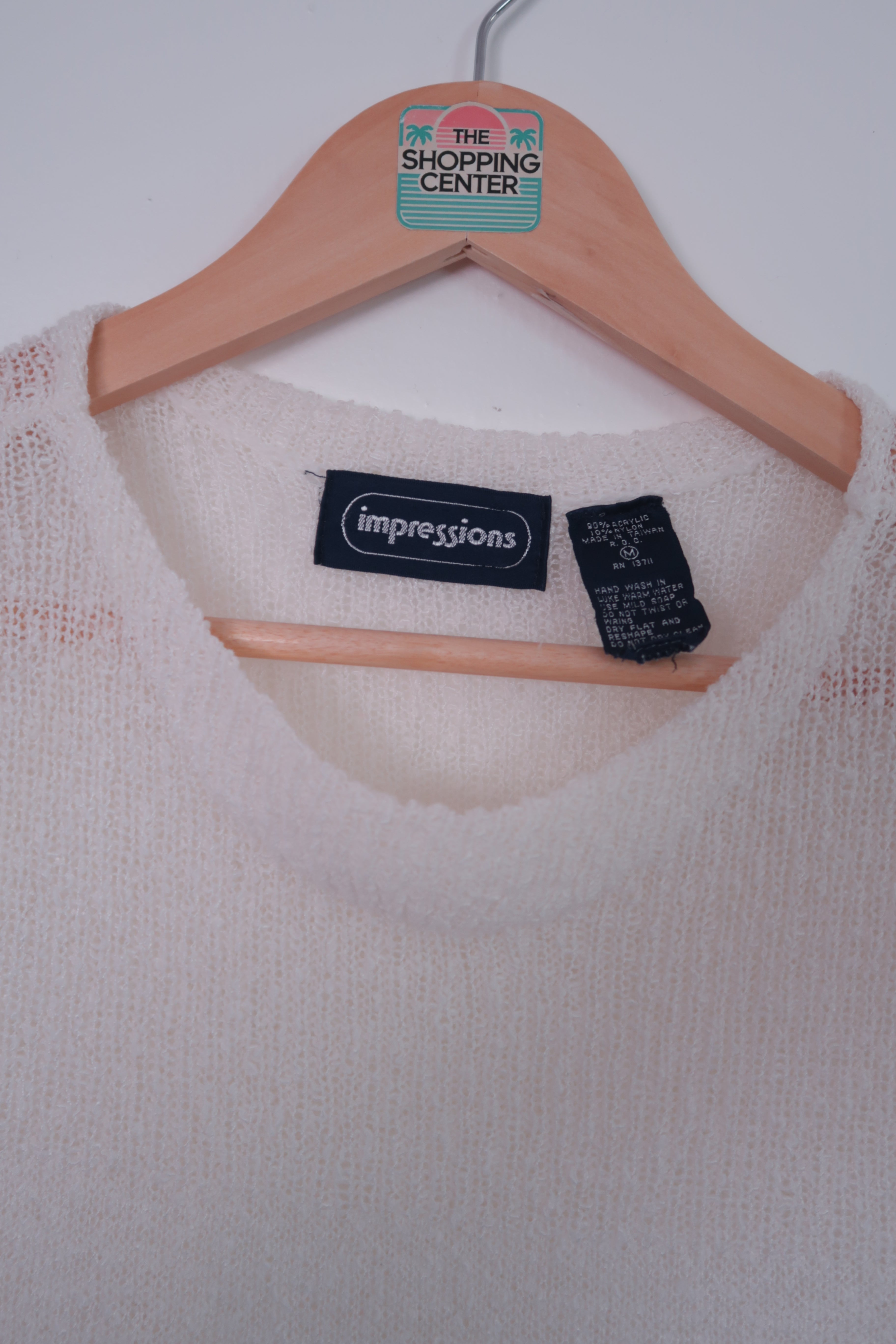 Y2K Cool Older Sister Sleeveless Sweater Top (M)