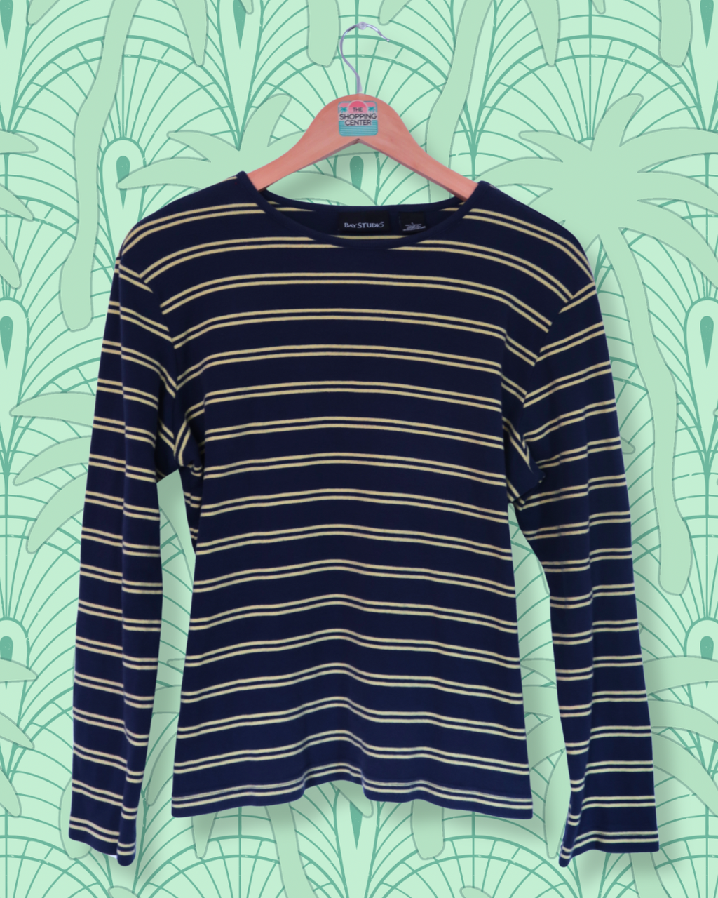 Striped Crew Neck Tee | M/L
