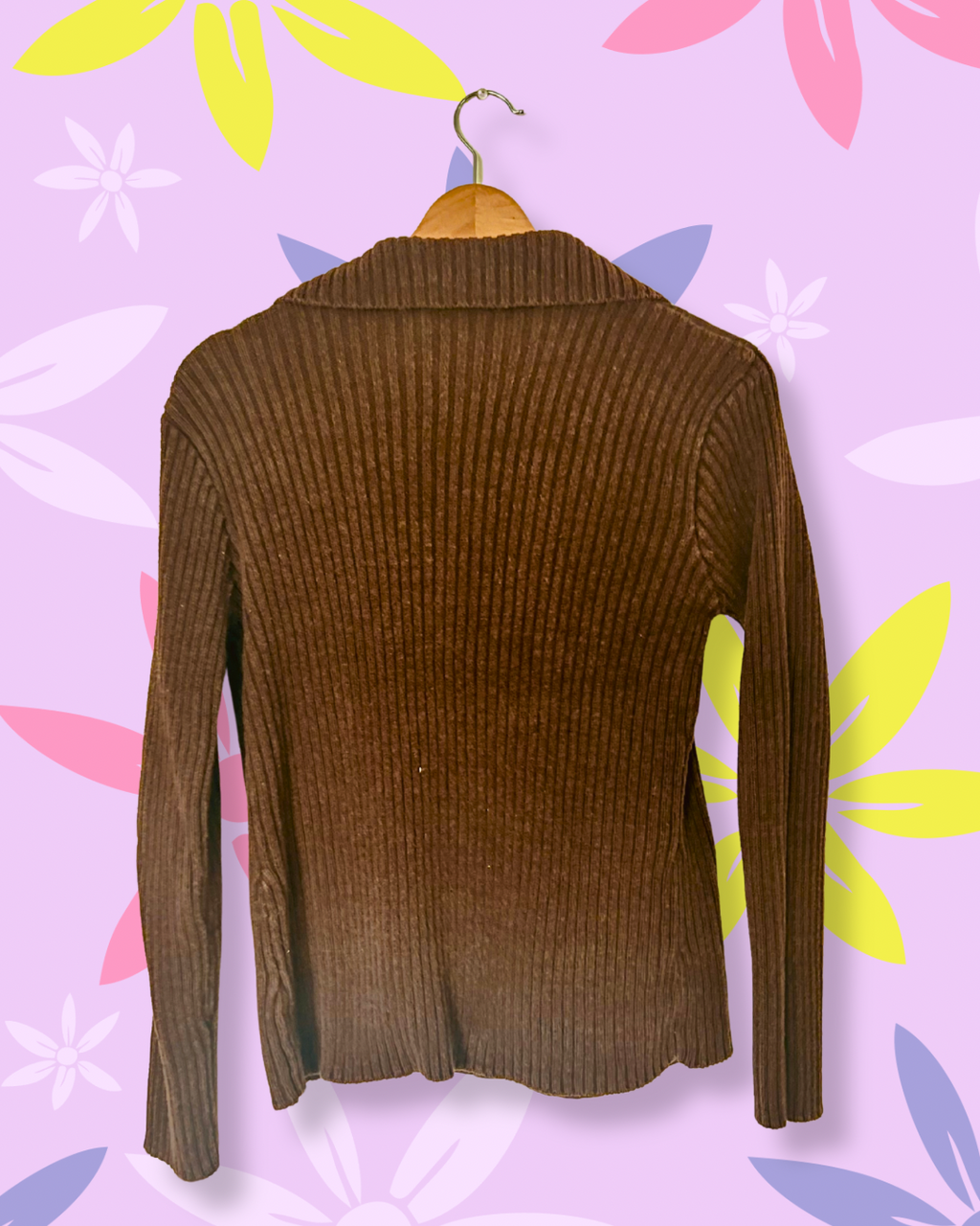 Chocolate Brown Zip-Up Jacket | S