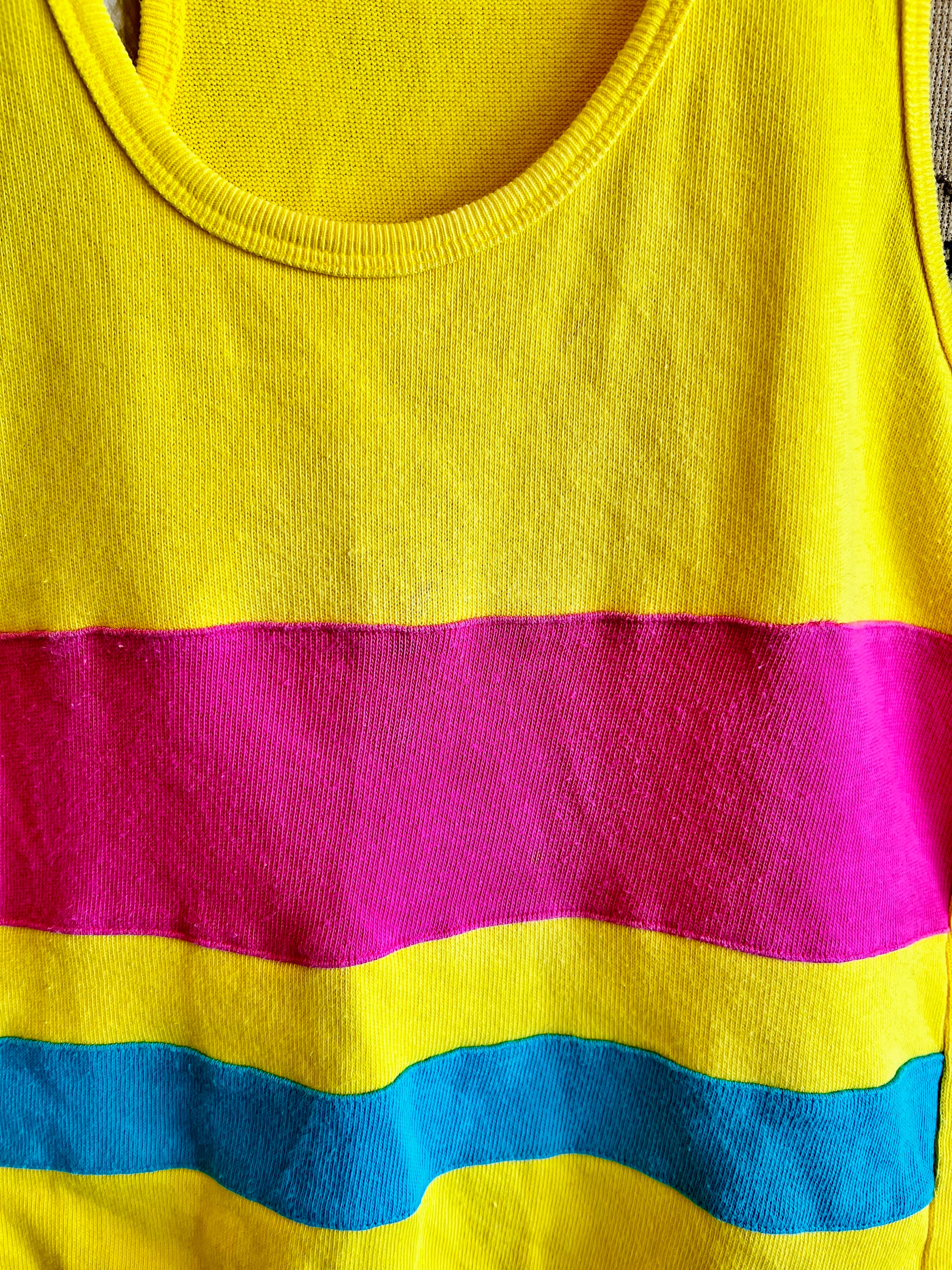 90s Colorblock Knit Tank (M)